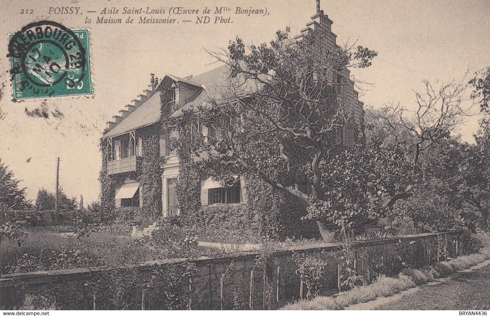 78 - POISSY - YVELINES - ASSILE SAINT LOUIS - OEUVRE DE Mlle BONJEAN - LA MAISON DE MEISSONIER- VOIR DEUX SCANS - Poissy