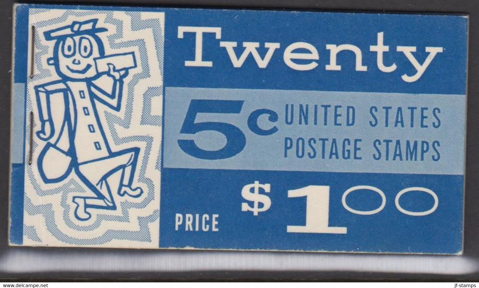 1963. USA. $ 1,00 Booklet Contains 4 Panes Of Five 5c Stamps + ADVERTISEMENT PRINT Never Hinged. . Unexplo... - JF519995 - 2. 1941-80