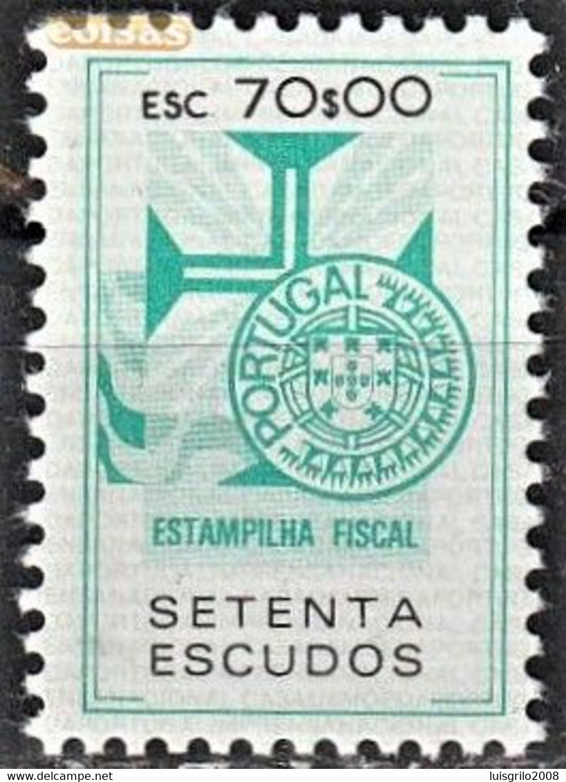 Fiscal/ Revenue, Portugal - Estampilha Fiscal, Série De 1990 -|- 70$00 - MNH** - Neufs