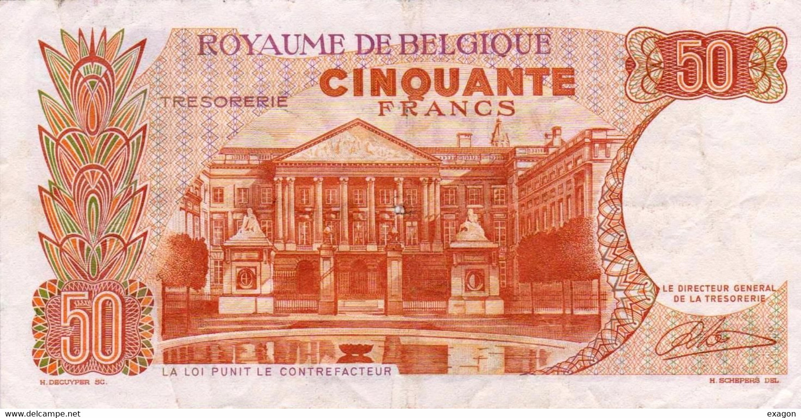 50  FRANCS   Del  BELGIO -  Anno 1966. -  Stock  99 - Otros & Sin Clasificación