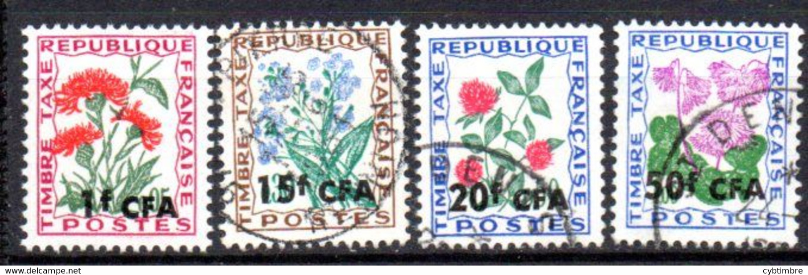 Réunion: Yvert N°  Taxe 48/53; 4 Valeurs - Timbres-taxe