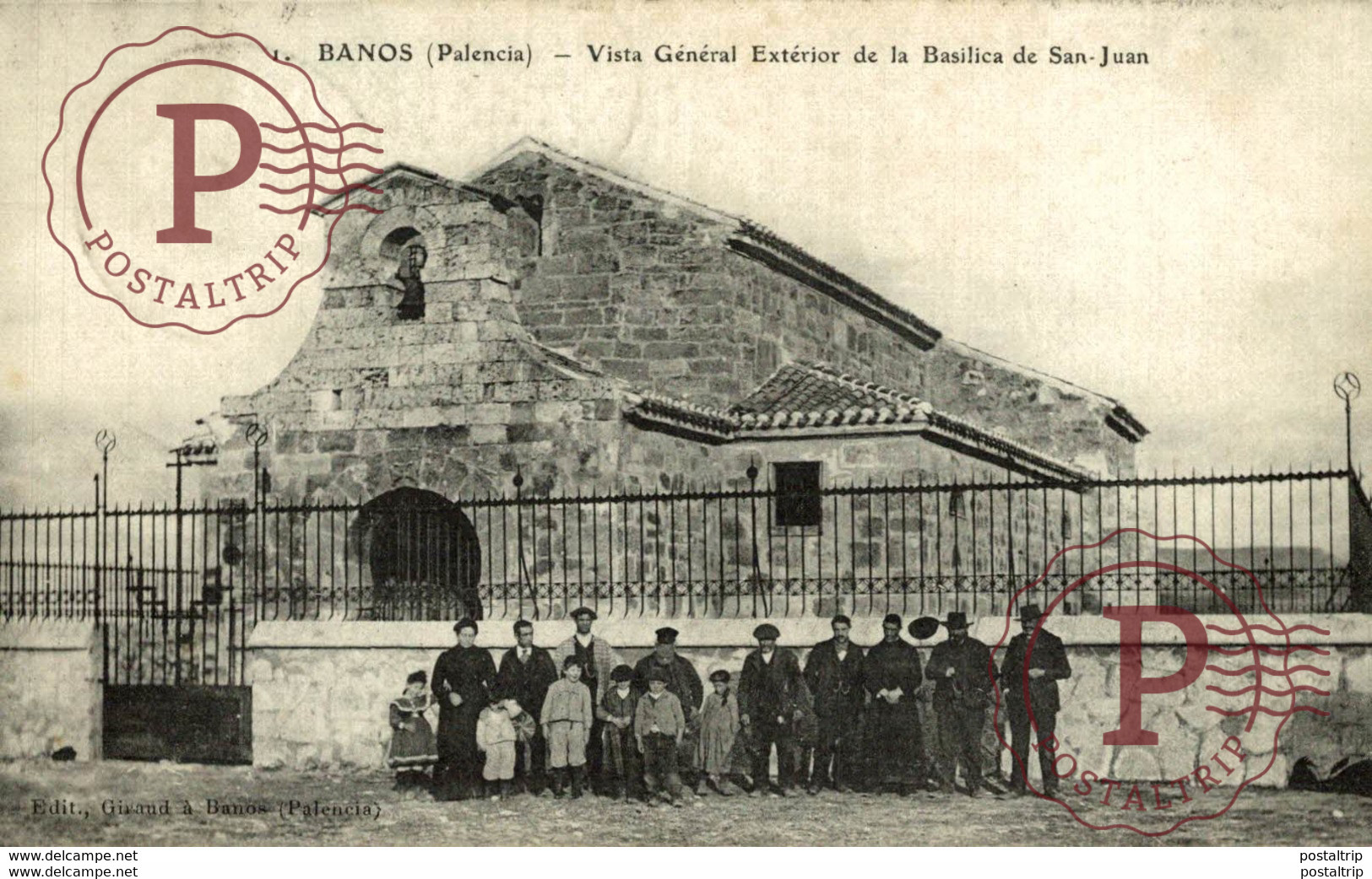 BAÑOS. VISTA GENERAL EXTERIOR DE LA BASILICA DE SAN JUAN - Palencia