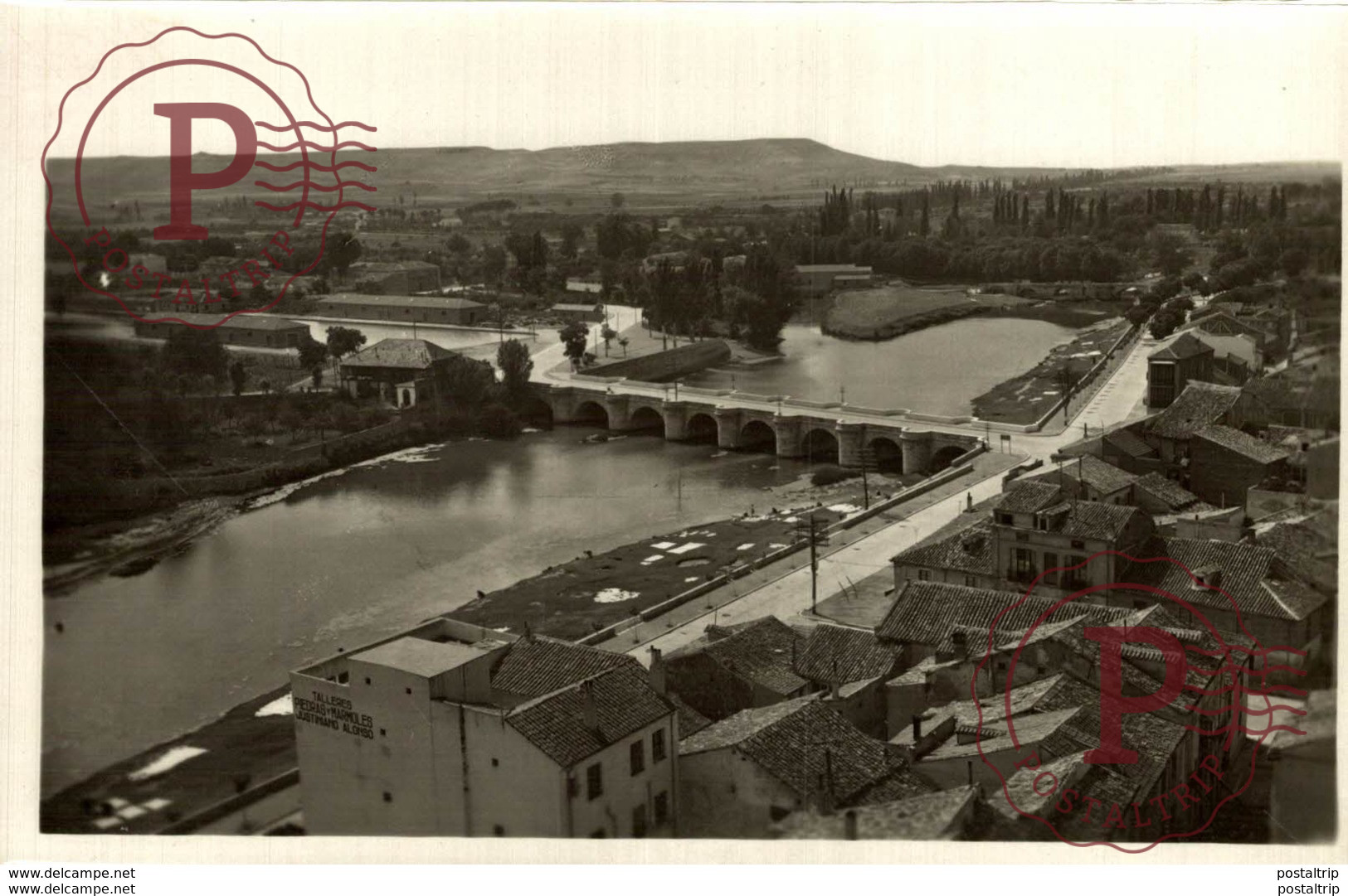 PALENCIA. PUENTE MAYOR SOBRE EL RIO CARRION - Palencia