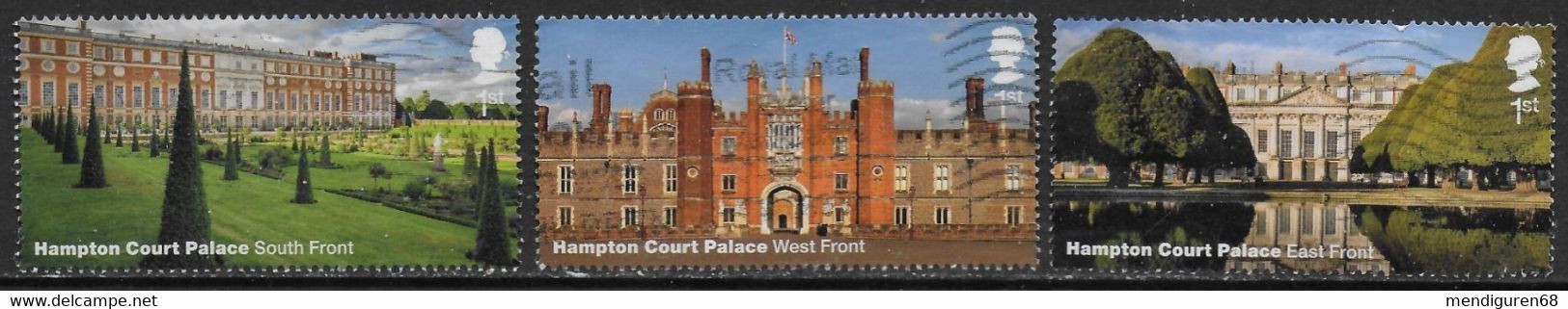 GROSSBRITANNIEN GRANDE BRETAGNE GB 2018 HAMPTON COURT PALACE SET 3V. USED VSG 4109-11 MI 4232-34 YT 4652-54 SC 3751-53 - Sin Clasificación