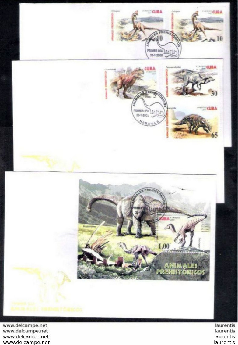 647  Prehistoric Animals - FDC - 2005 - Cb - 3,85 - Prehistorics