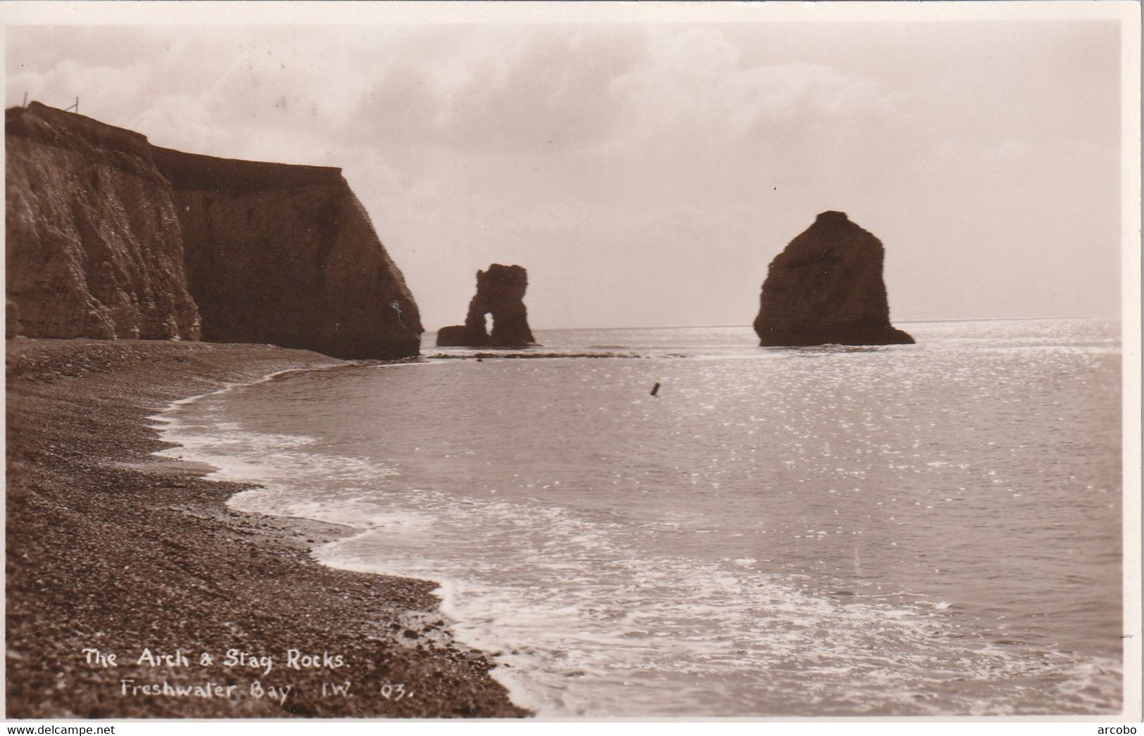 Isle Of Wight The Arch & Stay Rocks Freshwater Bay - Cowes