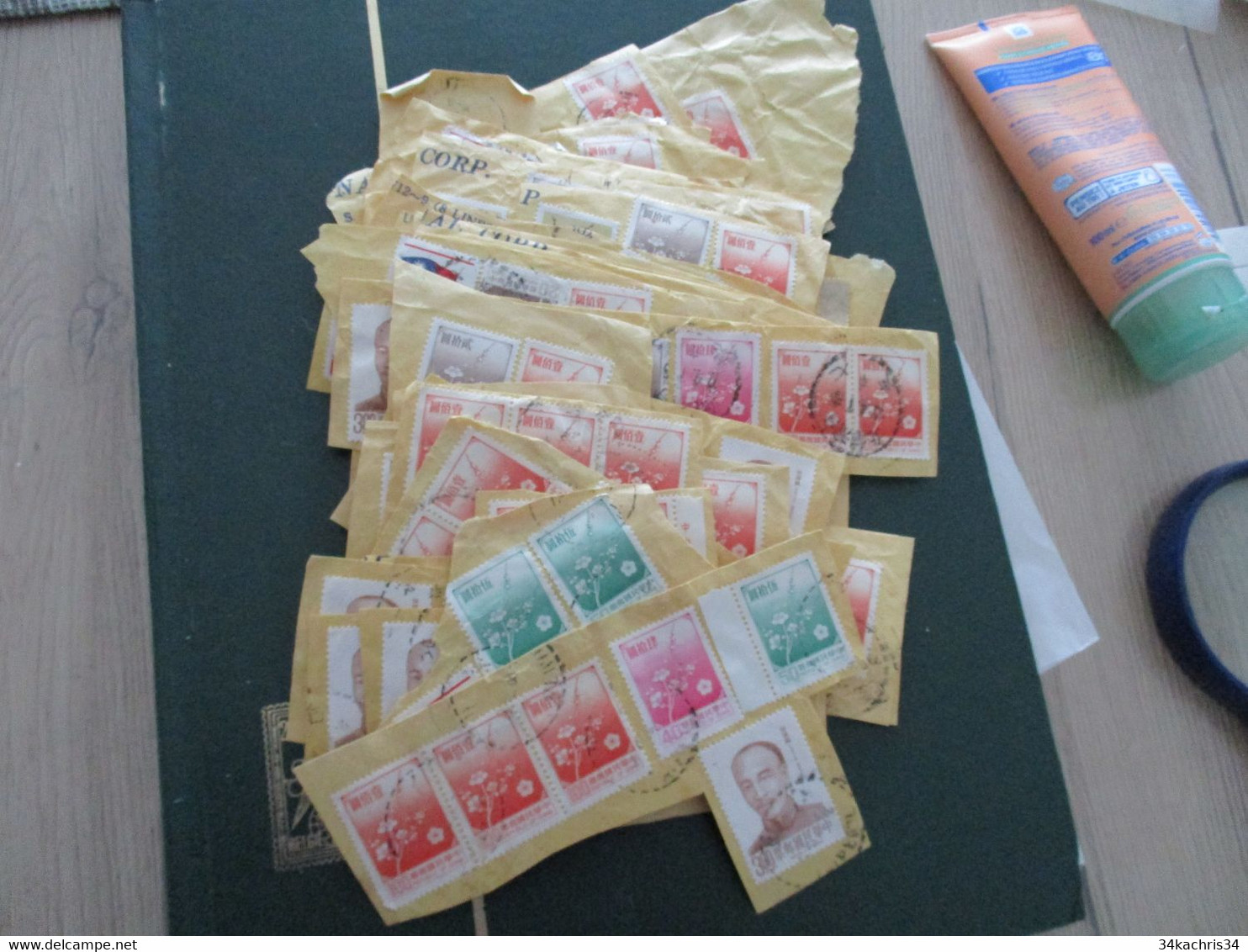 CHINE CHINA Lot Old Stamps Used Sur Fragments In All Conditions Paypal Ok Out Of EU - Otros & Sin Clasificación