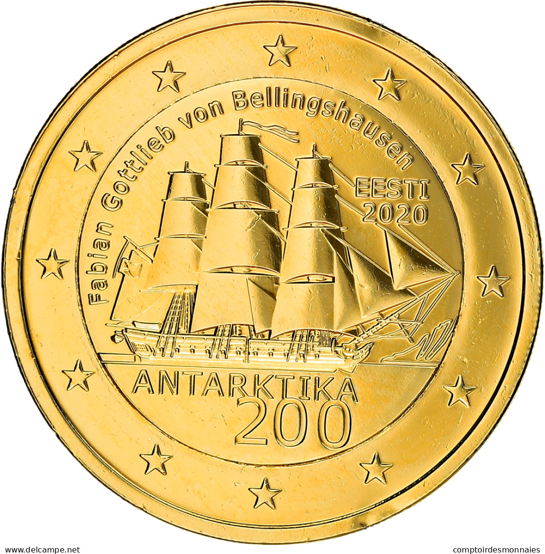 Estonia, 2 Euro, Antarctique, 2020, SPL, Bi-Metallic, KM:New - Estonie