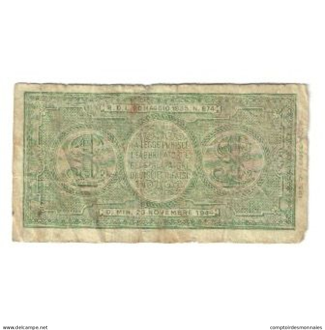 Billet, Italie, 1 Lira, 1944, 1944-11-23, KM:29c, TB - Regno D'Italia – 1 Lira