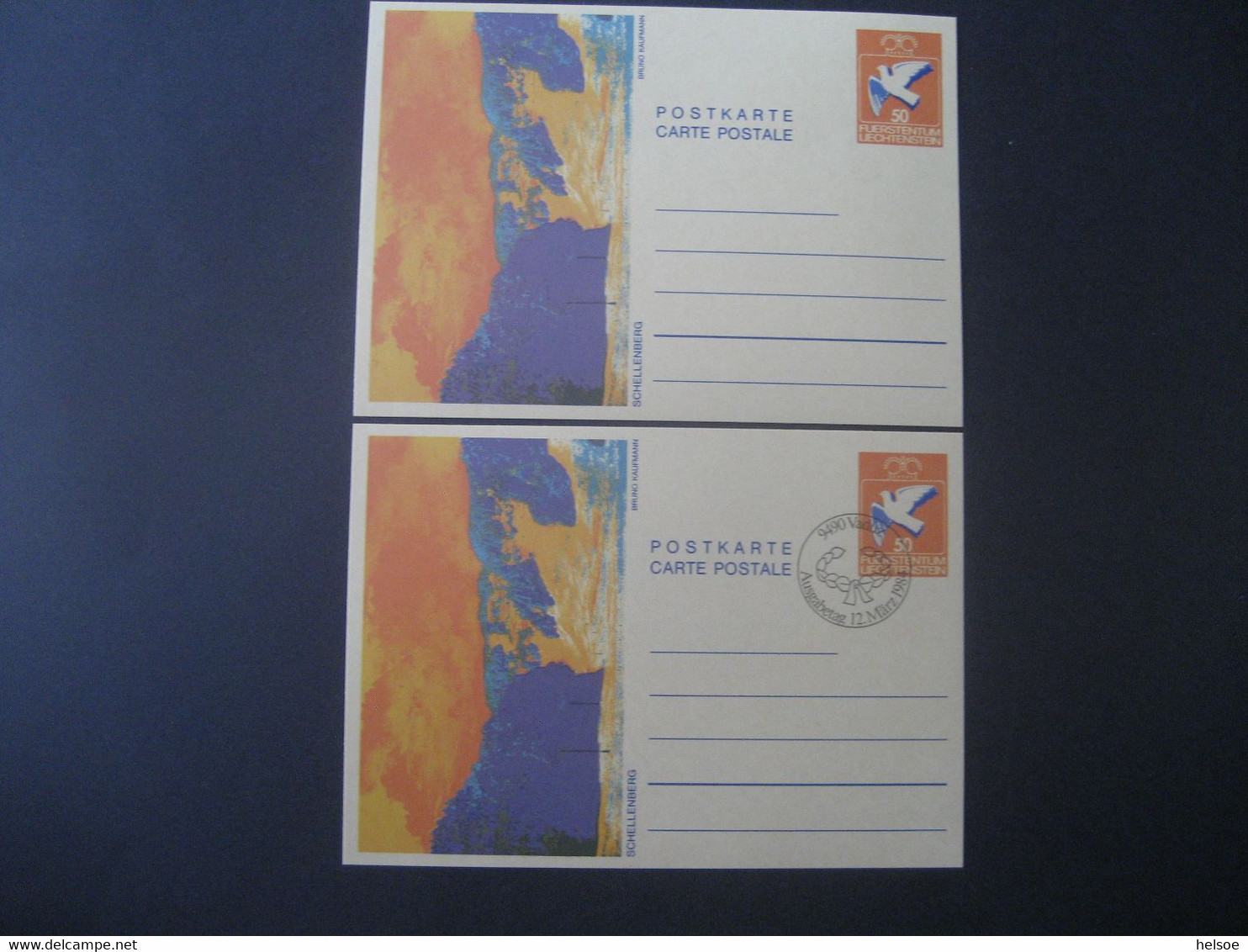 Liechtenstein 1984- 2 Ganzsachen Schellenberg, 1x Ungebraucht, 1x FDC - Entiers Postaux