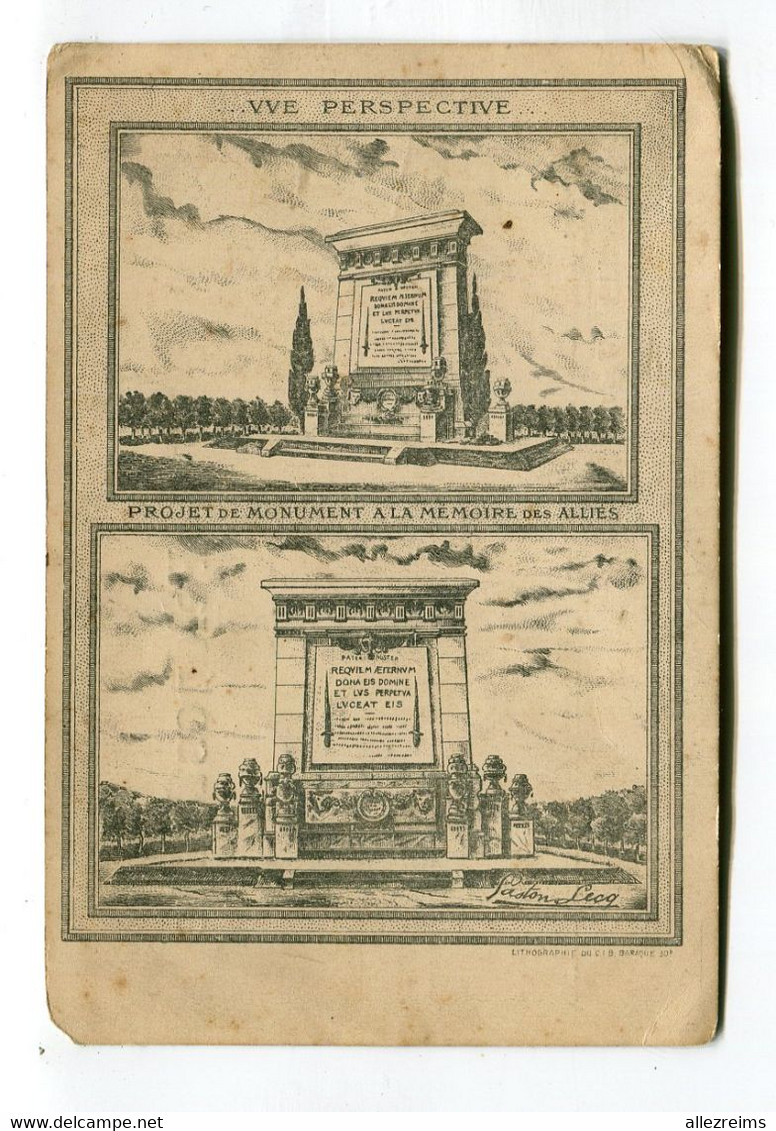 Carte Allemagne : Projet Monument Des Alliés Par Gaston Lecq   VOIR  DESCRIPTIF §§§§§ - Lichterfelde