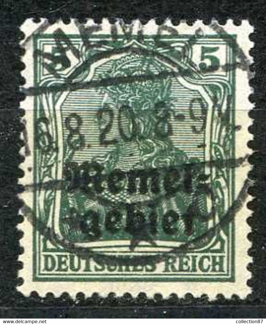 MEMEL < N° 1 Vert Foncé < Cachet 16-8-1920 Ø Oblitéré Used Ø -- - Oblitérés