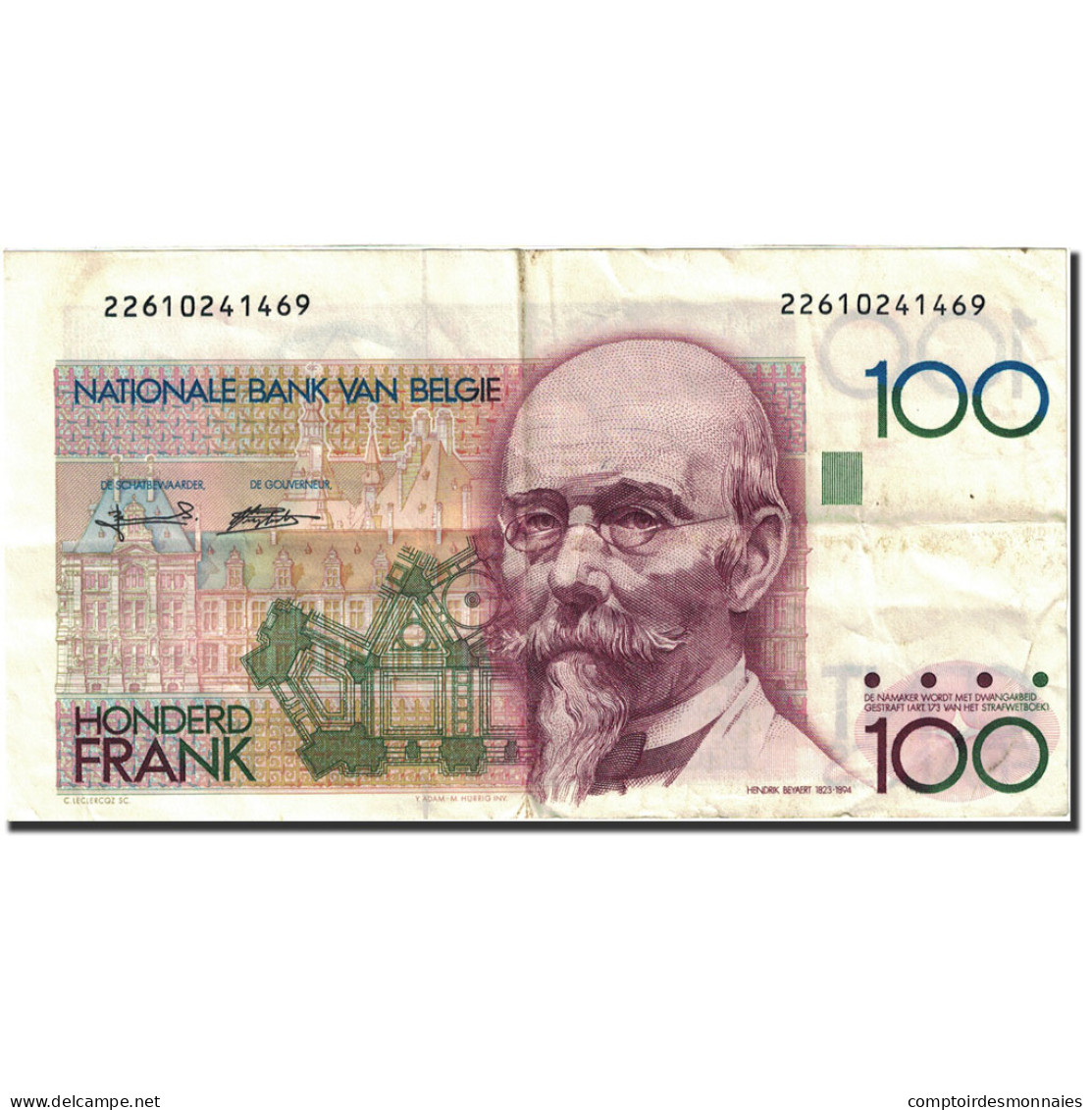Billet, Belgique, 100 Francs, 1981-1982, Undated (1982-1994), KM:142a, TB+ - 100 Francs