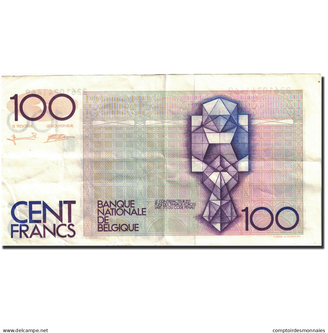 Billet, Belgique, 100 Francs, 1981-1982, Undated (1982-1994), KM:142a, TB+ - 100 Francs