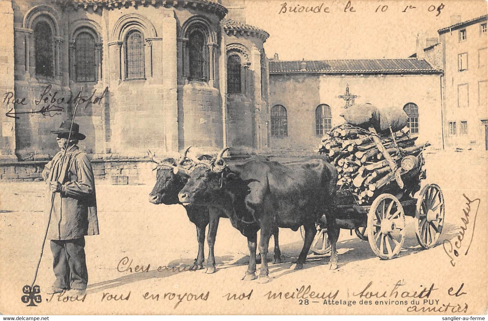 CPA 43 ATTELAGE DES ENVIRONS DU PUY - Andere & Zonder Classificatie