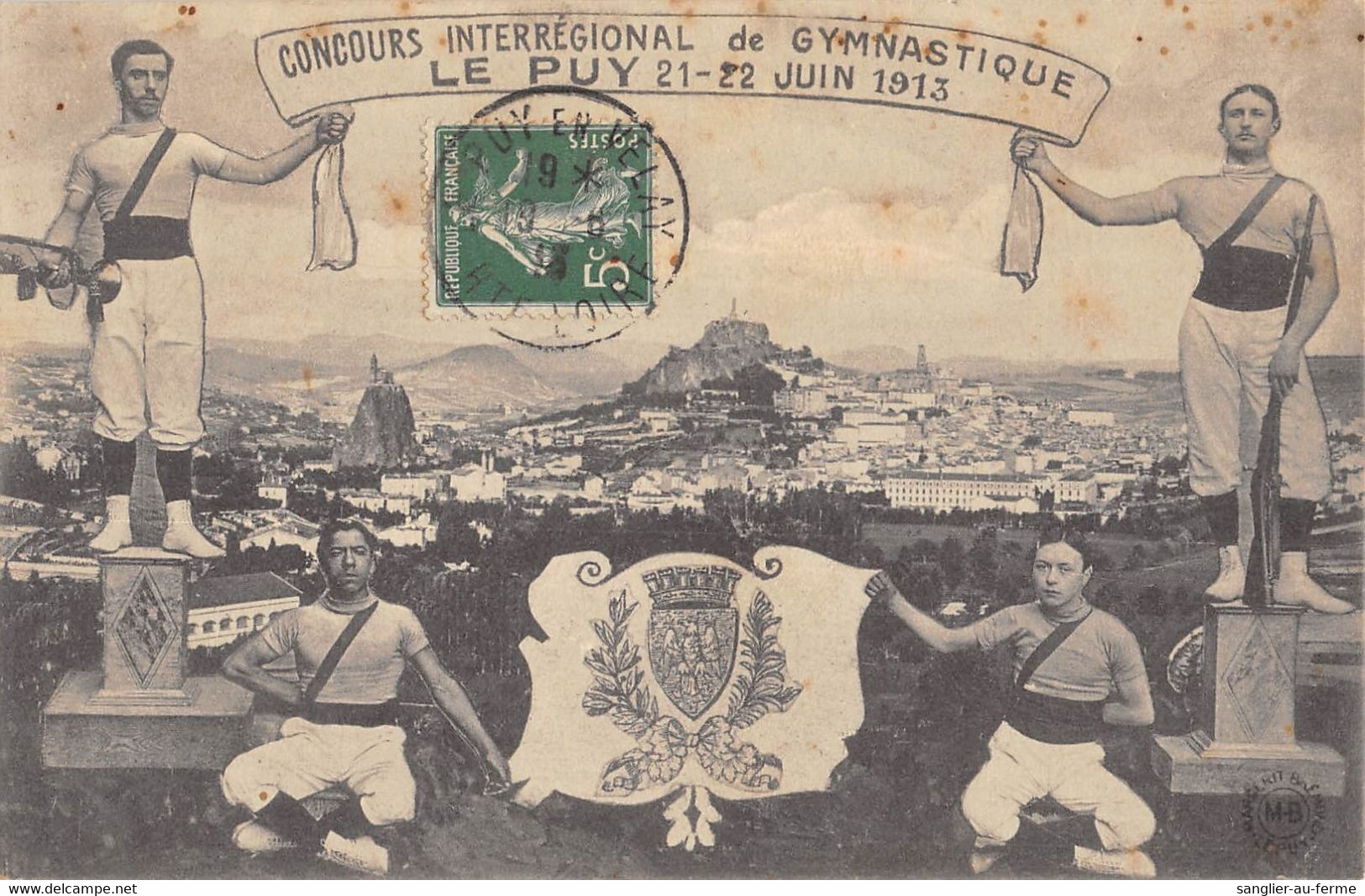 CPA 43 LE PUY 1913 CONCOURS INTERREGIONAL DE GYMNASTIQUE - Le Puy En Velay