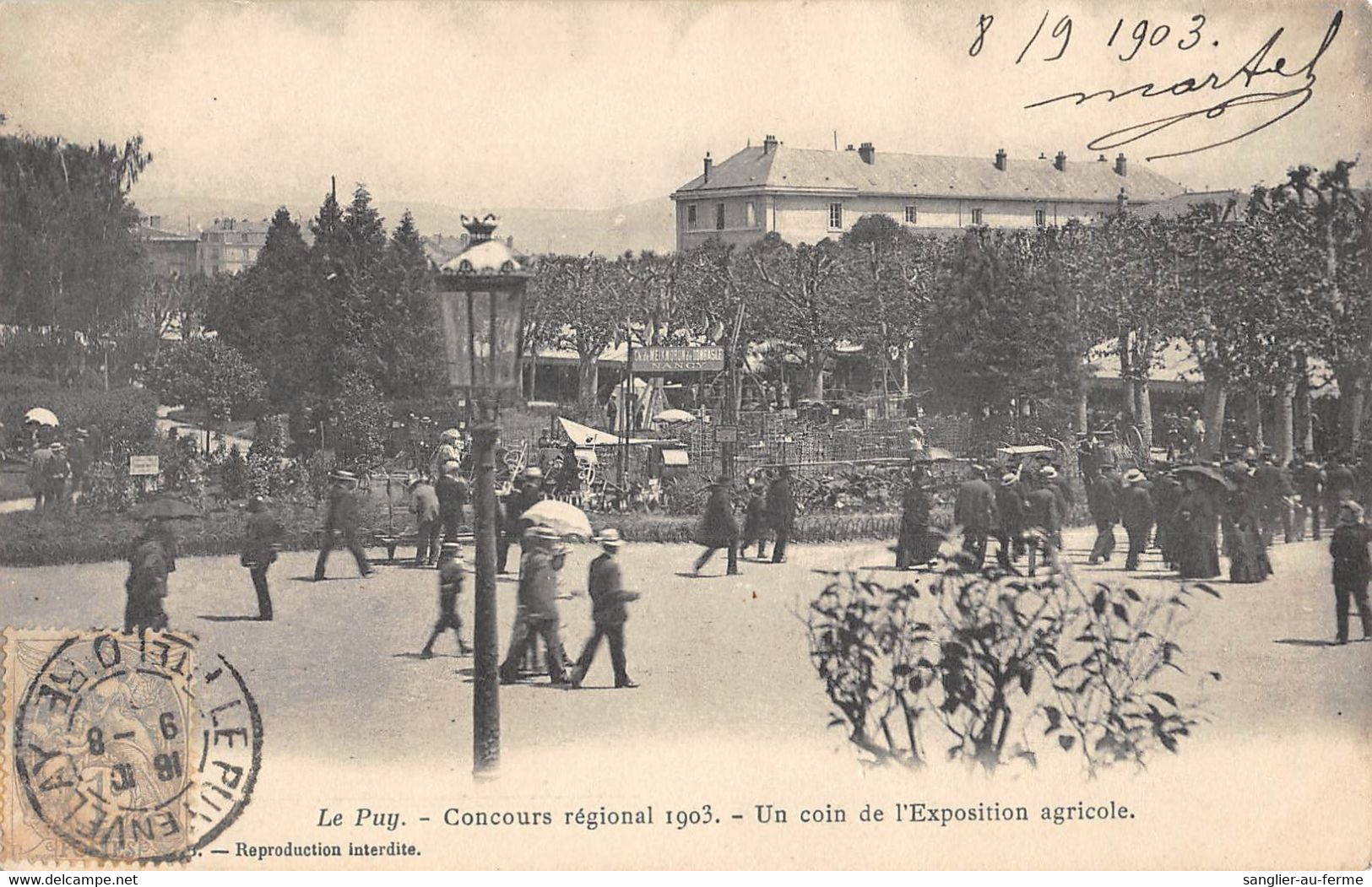 CPA 43 LE PUY CONCOURS REGIONAL 1903 UN COIN DE L'EXPOSITION AGRICOLE - Le Puy En Velay