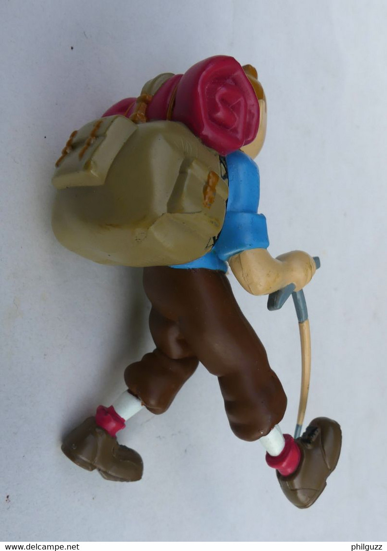 RARE FIGURINE PORTE CLES TINTIN MANQUE L'ATTACHE - AU TIBET MOULINSART - Tim & Struppi