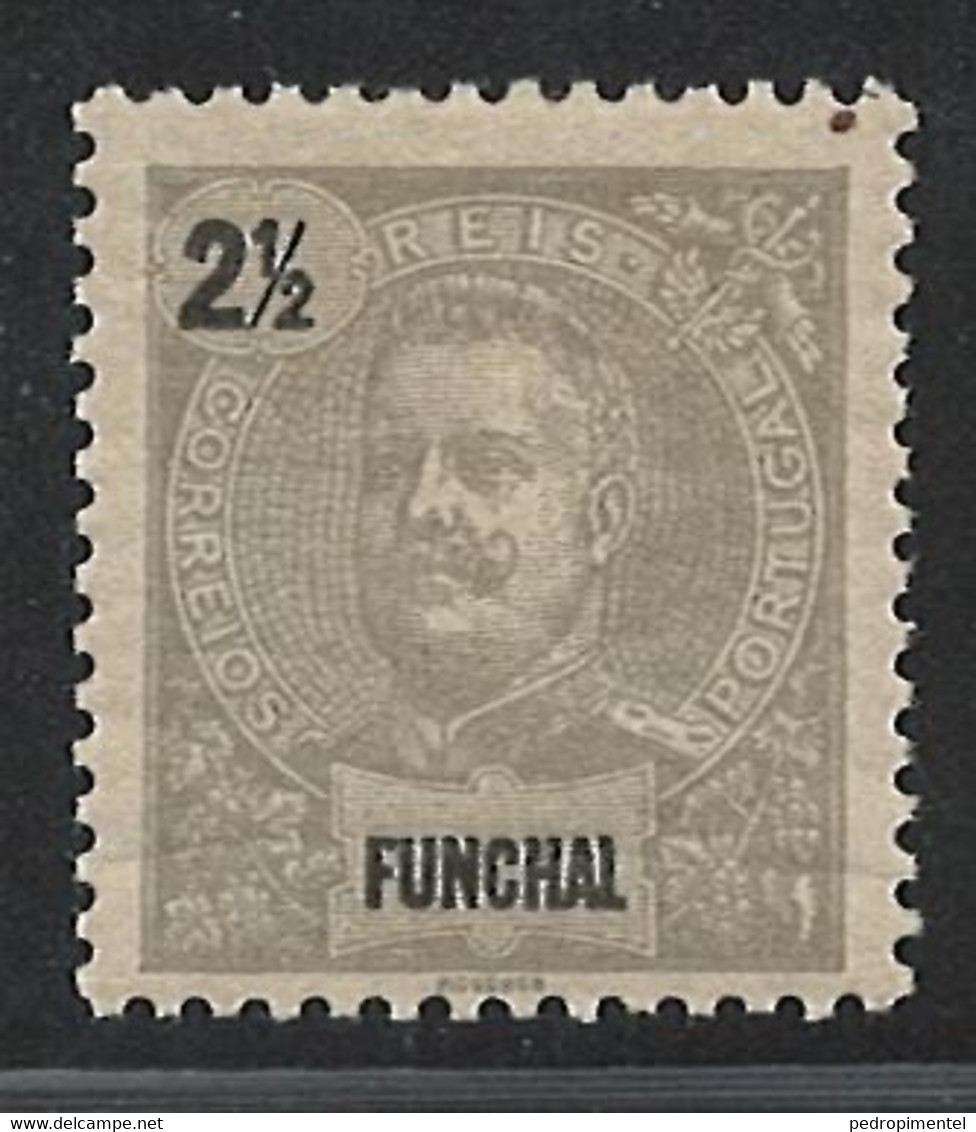 Portugal Funchal Madeira 1897 "D Carlos I" Condition MH OG #13 - Funchal