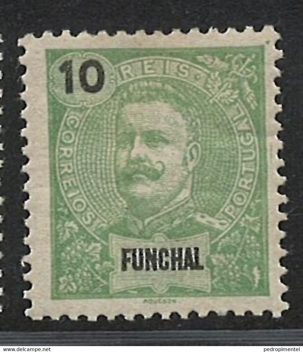 Portugal Funchal Madeira 1897 "D Carlos I" Condition MH OG #15 - Funchal