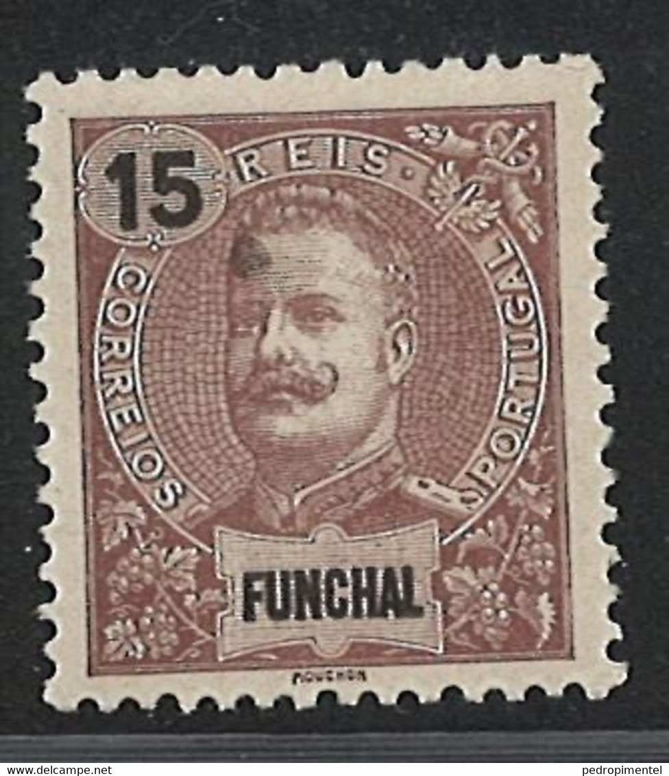 Portugal Funchal Madeira 1897 "D Carlos I" Condition MH OG #16 (spot) - Funchal