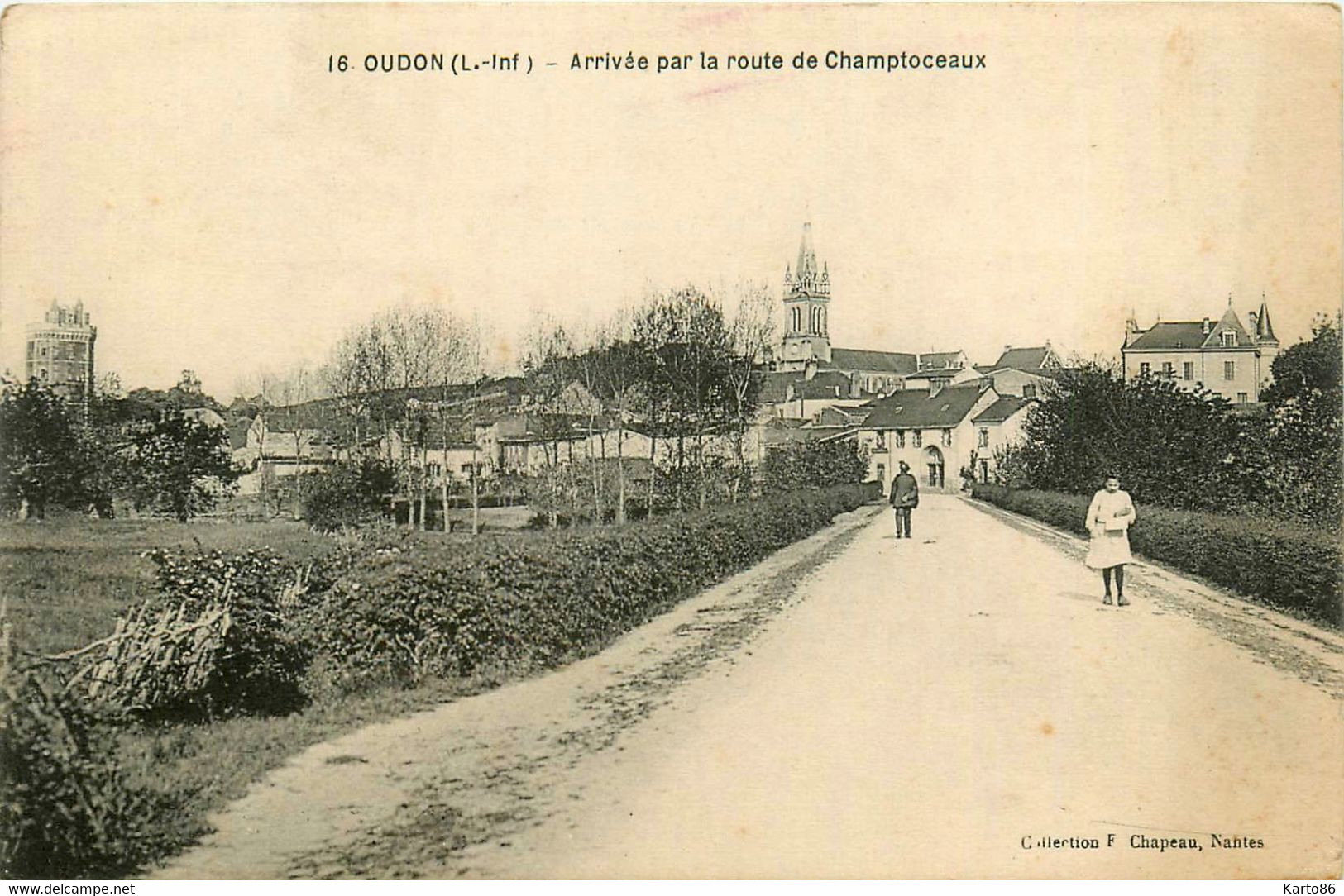 Oudon * Arrivée Par La Route De Champtoceaux - Oudon