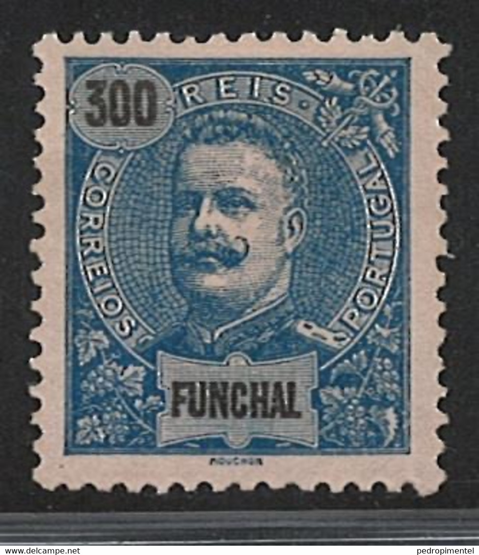 Portugal Funchal Madeira 1897 "D Carlos I" Condition MH OG #25 - Funchal