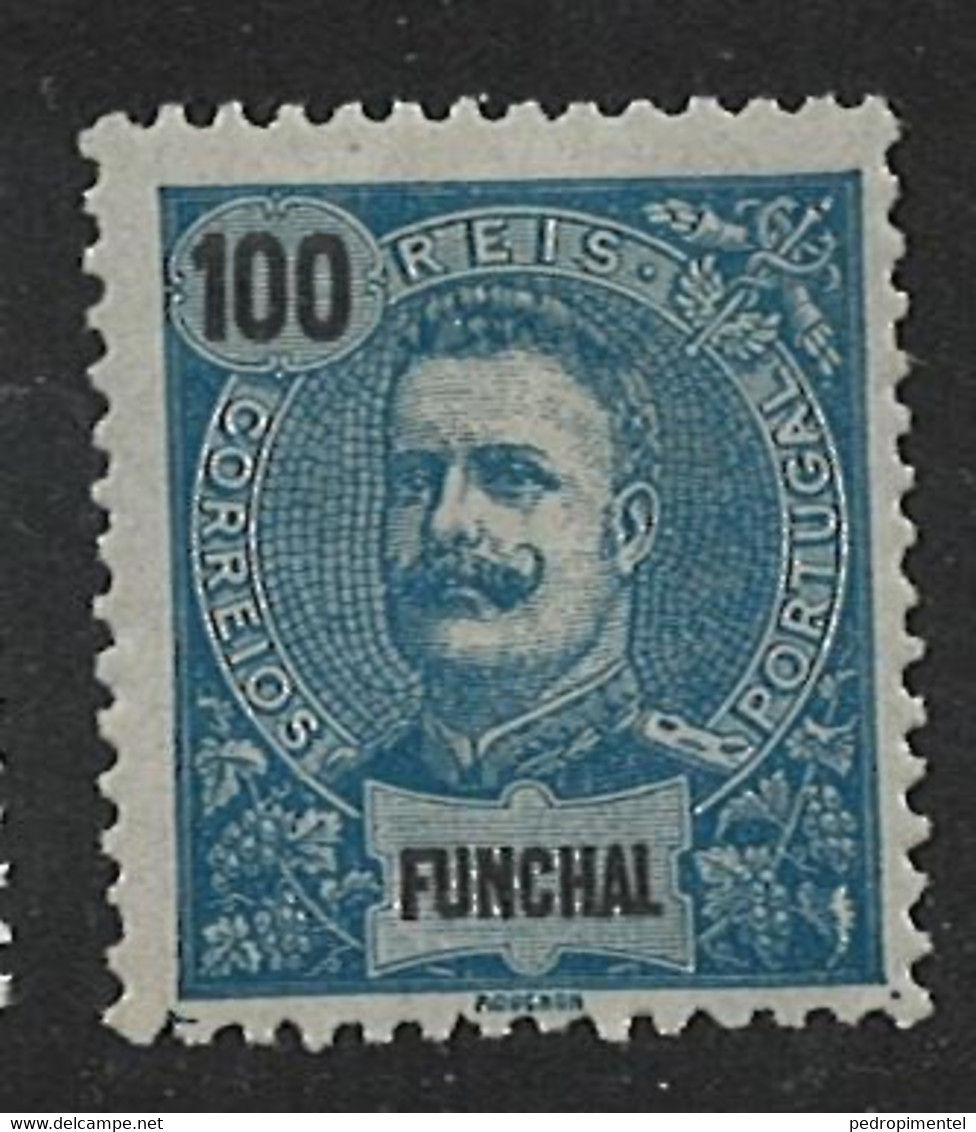 Portugal Funchal Madeira 1897 "D Carlos I" Condition MH OG #22 - Funchal