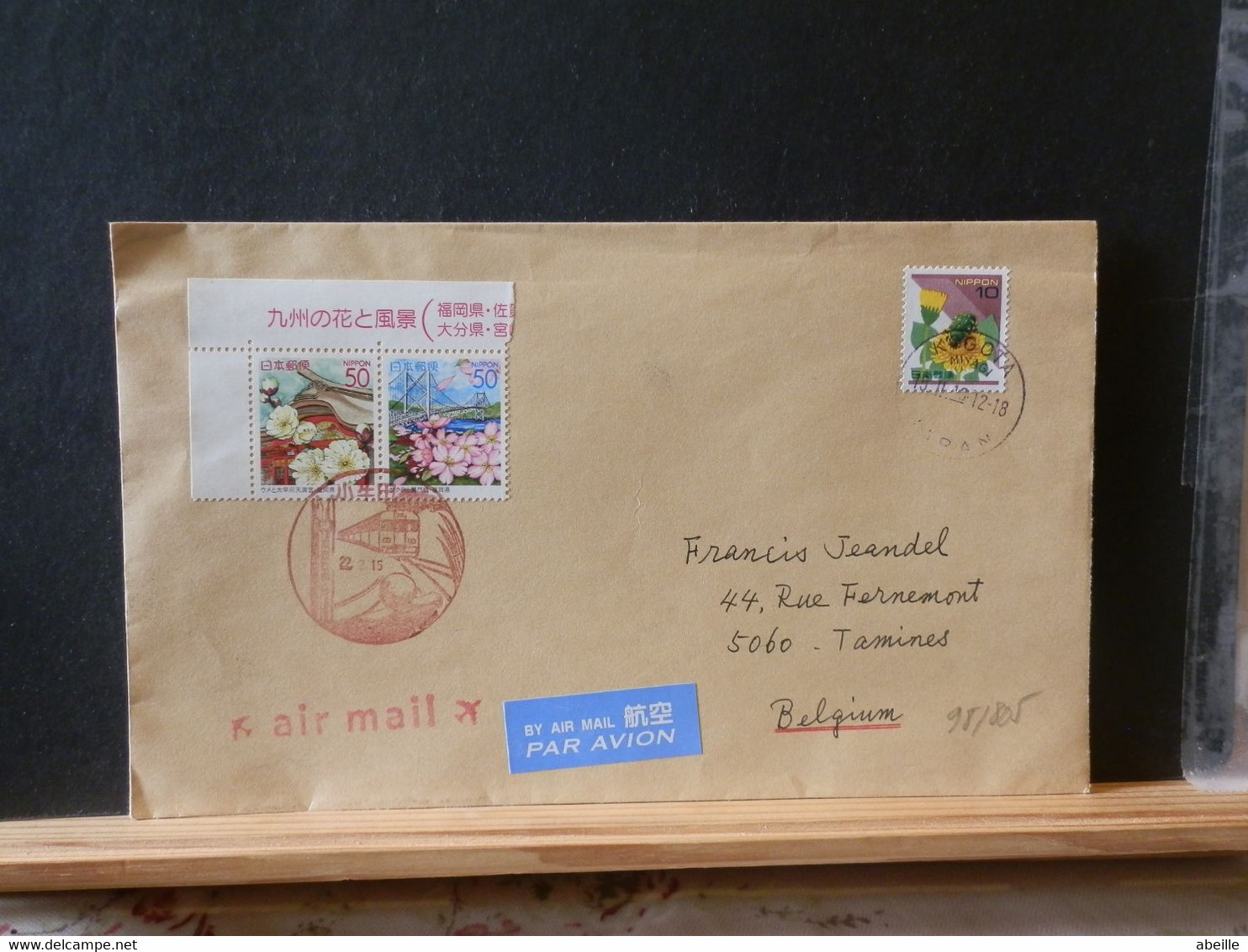 98/805 LETTRE JAPON POUR LA BELG. - Lettres & Documents