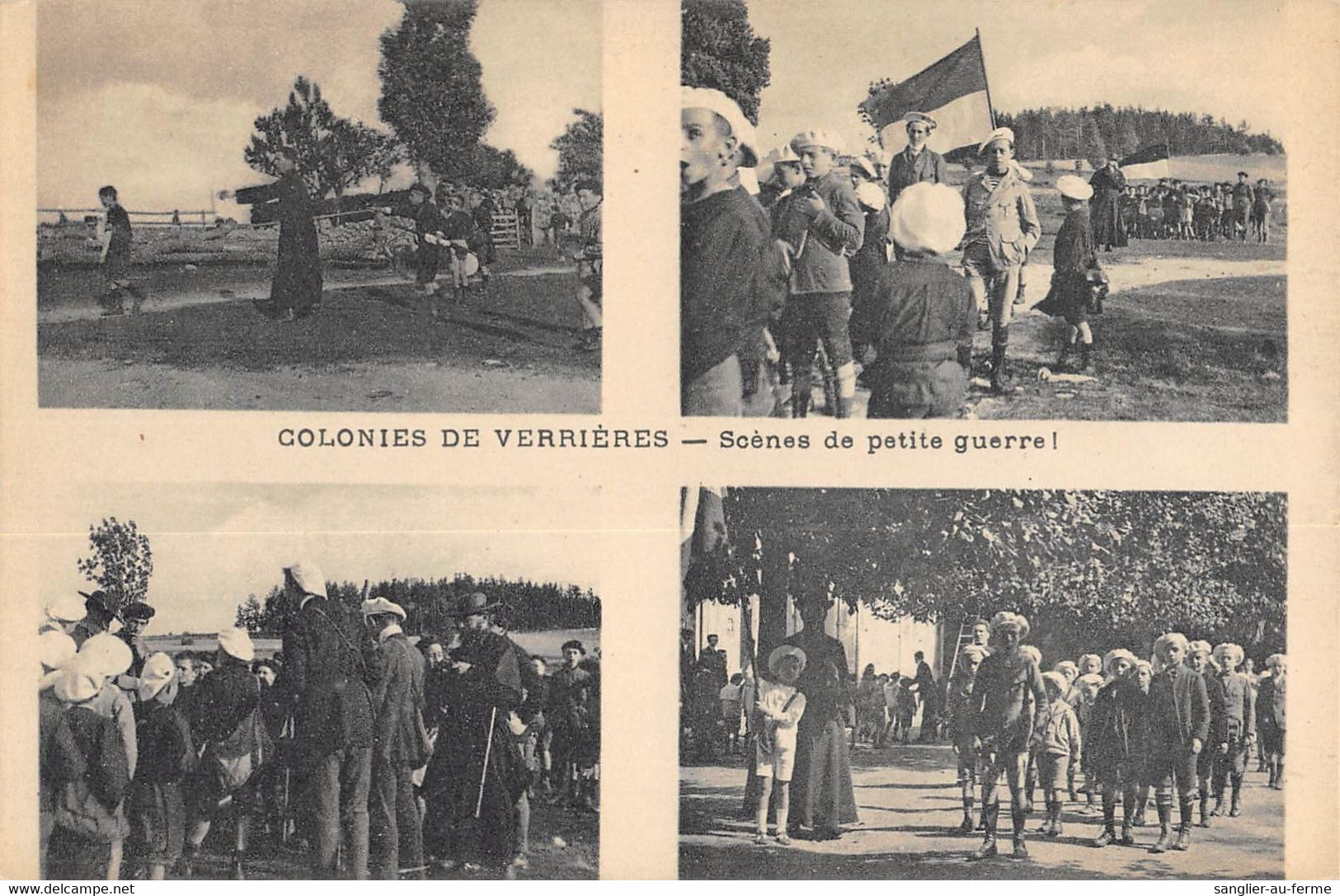 CPA 43 COLONIE DE VERRIERES SCENES DE PETITE GUERRE - Andere & Zonder Classificatie