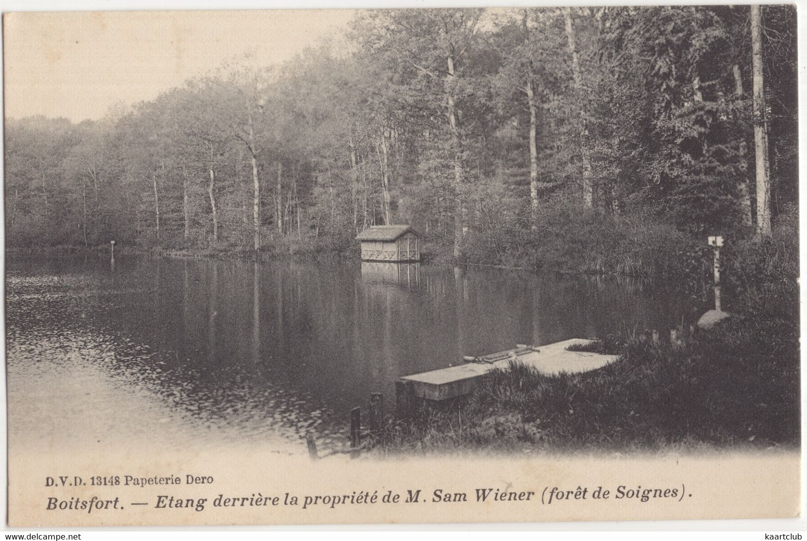 Boitsfort. - Etang Derrière La Propriété De M. Sam Wiener (foret De Soignes). - (België / Belgique) - Watermaal-Bosvoorde - Watermael-Boitsfort