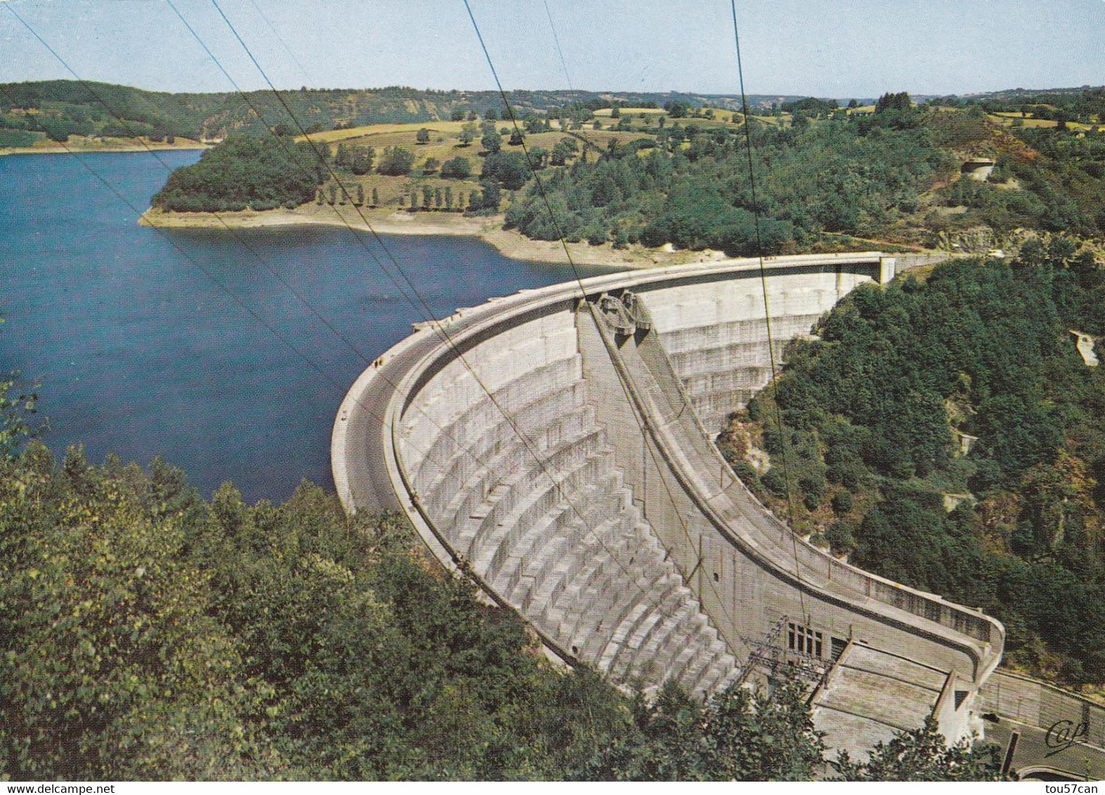 BORT LES ORGUES - USSEL - CORREZE  -  (19)  -  6 CPSM DENTELEES - CONSTRUCTION BARRAGE. - Ussel