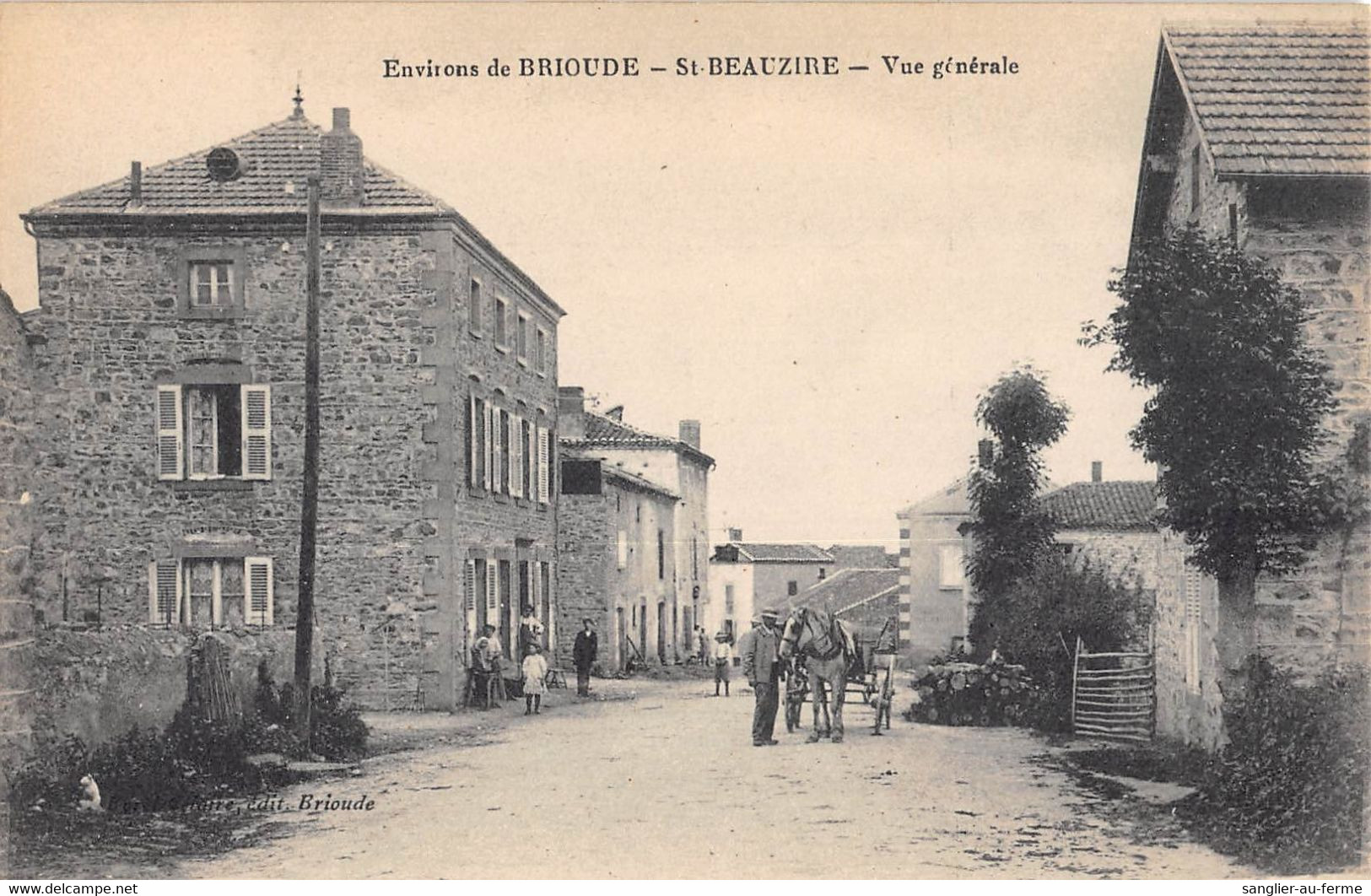 CPA 43 SAINT BEAUZIRE VUE GENERALE - Andere & Zonder Classificatie