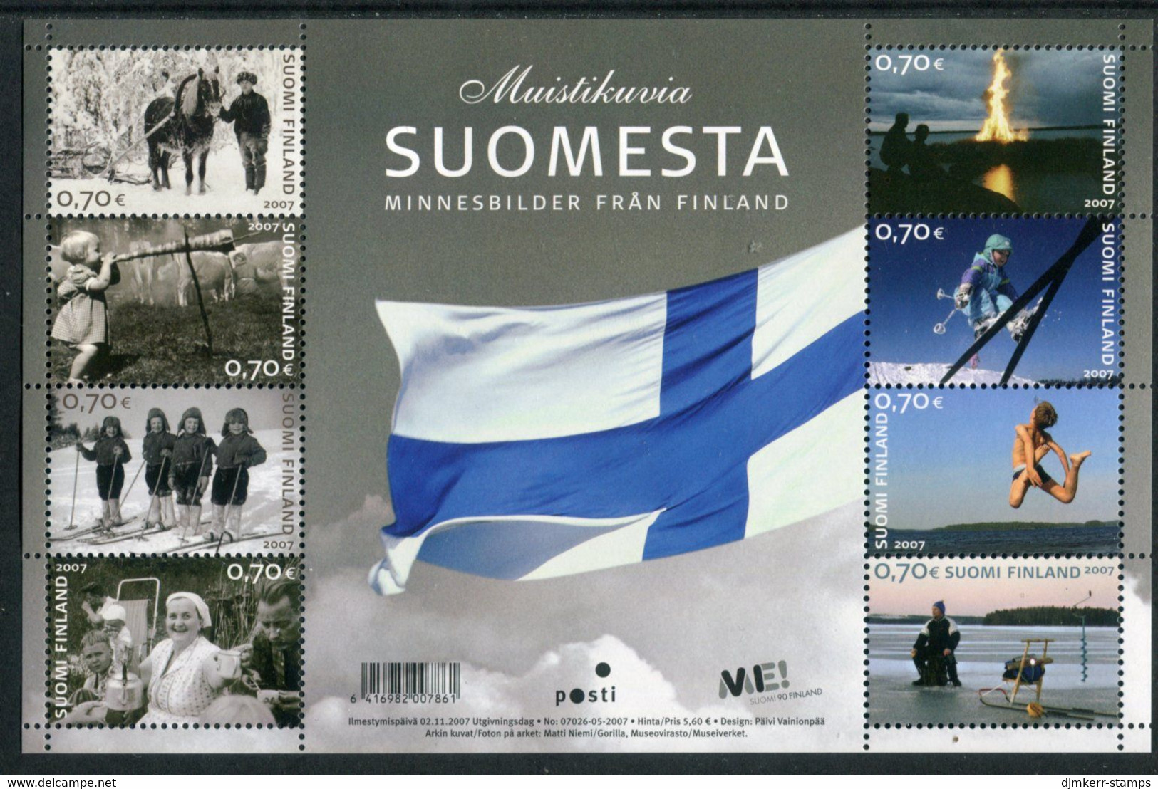 FINLAND 2007 Memories Of Finland Block MNH / **.  Michel  1870-77 Kb - Nuevos