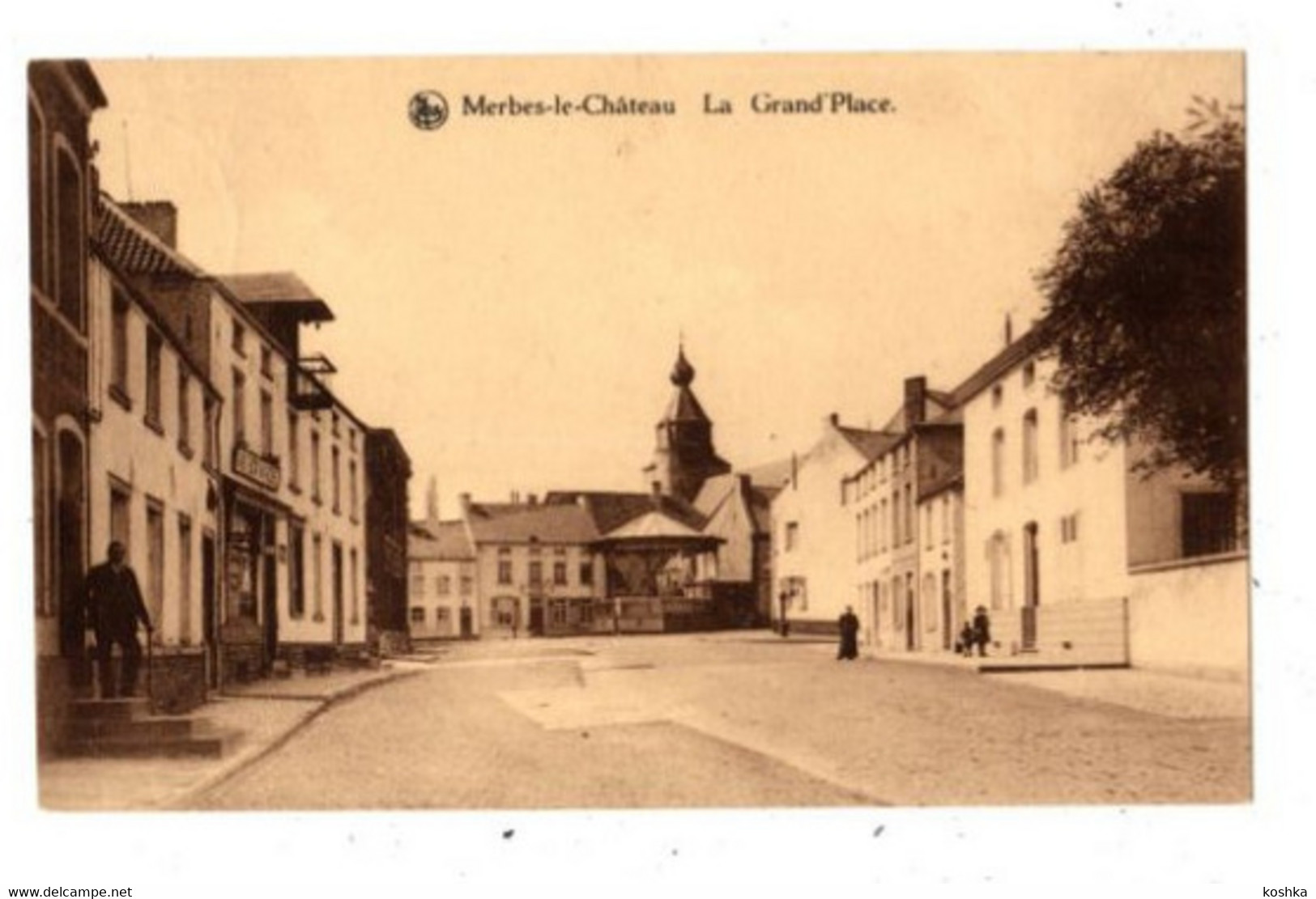 MERBES LE CHATEAU - La Grand'Place - Envoyée - - Merbes-le-Château