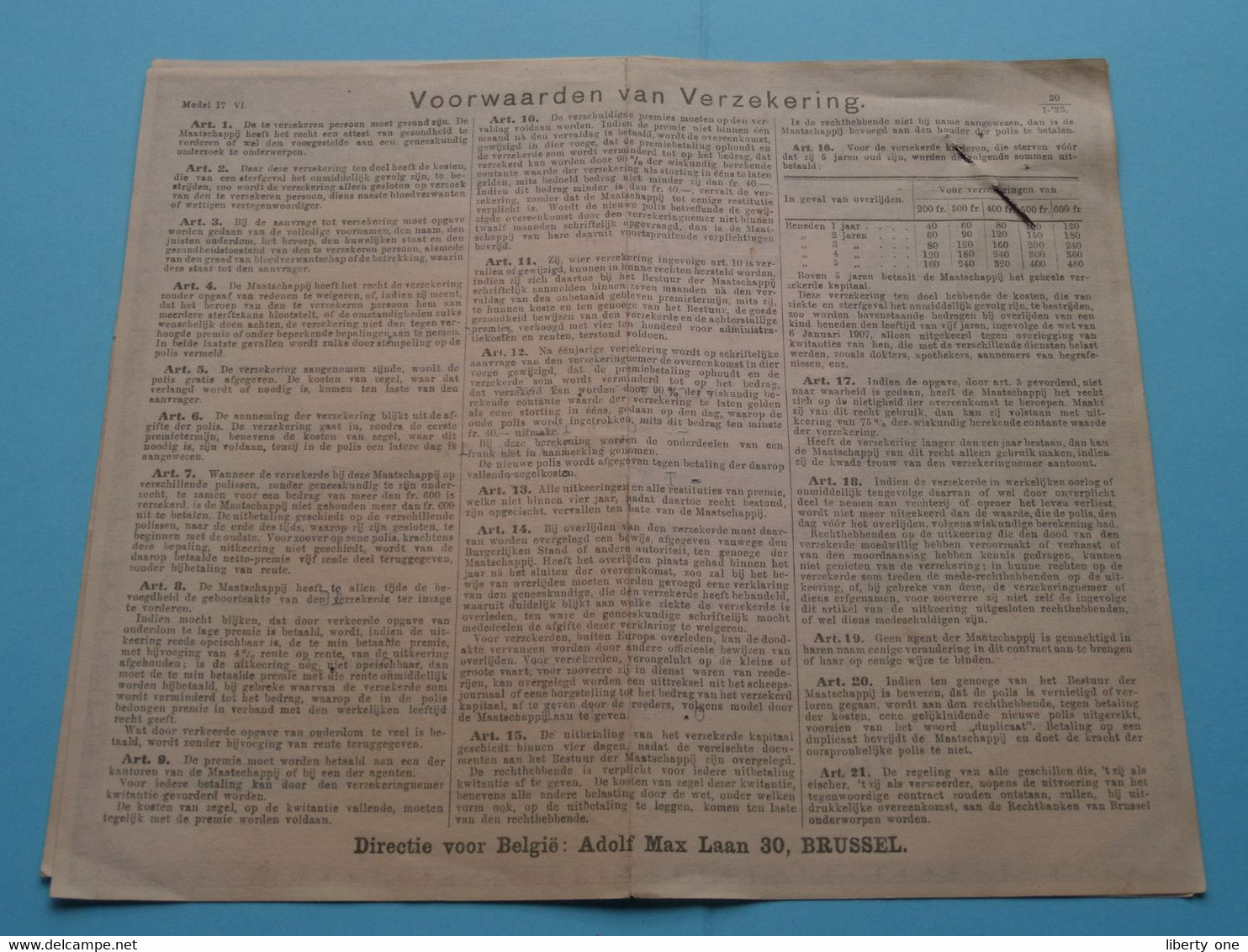 De Levensverzekering Maatschappij UTRECHT Afd. België ( F. Buyle Geb. 1913 > Ijskelderstr. Gent ) 1928 ( Zie Foto's ) ! - Banco & Caja De Ahorros