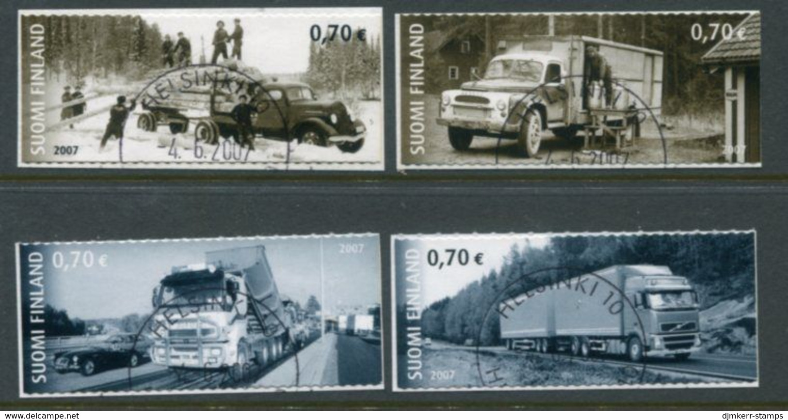 FINLAND 2007 Goods Vehicles Used.  Michel  1831-34 - Used Stamps