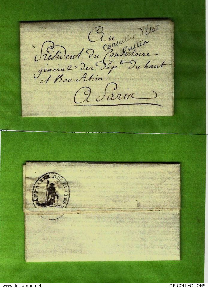 1803 LETTRE AUTOGRAPHE SIGNEE PORTALIS  CONSEIL ETAT  CULTE ORDRE DE MALTE V.Traité D’Amiens HISTORIQUE - Documents Historiques