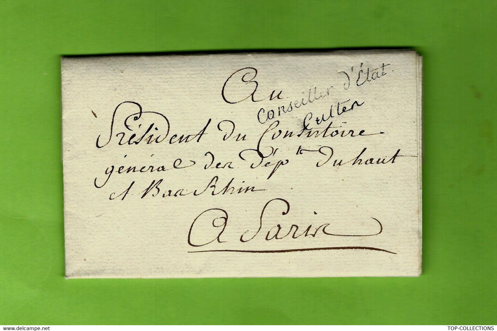 1803 LETTRE AUTOGRAPHE SIGNEE PORTALIS  CONSEIL ETAT  CULTE ORDRE DE MALTE V.Traité d’Amiens HISTORIQUE