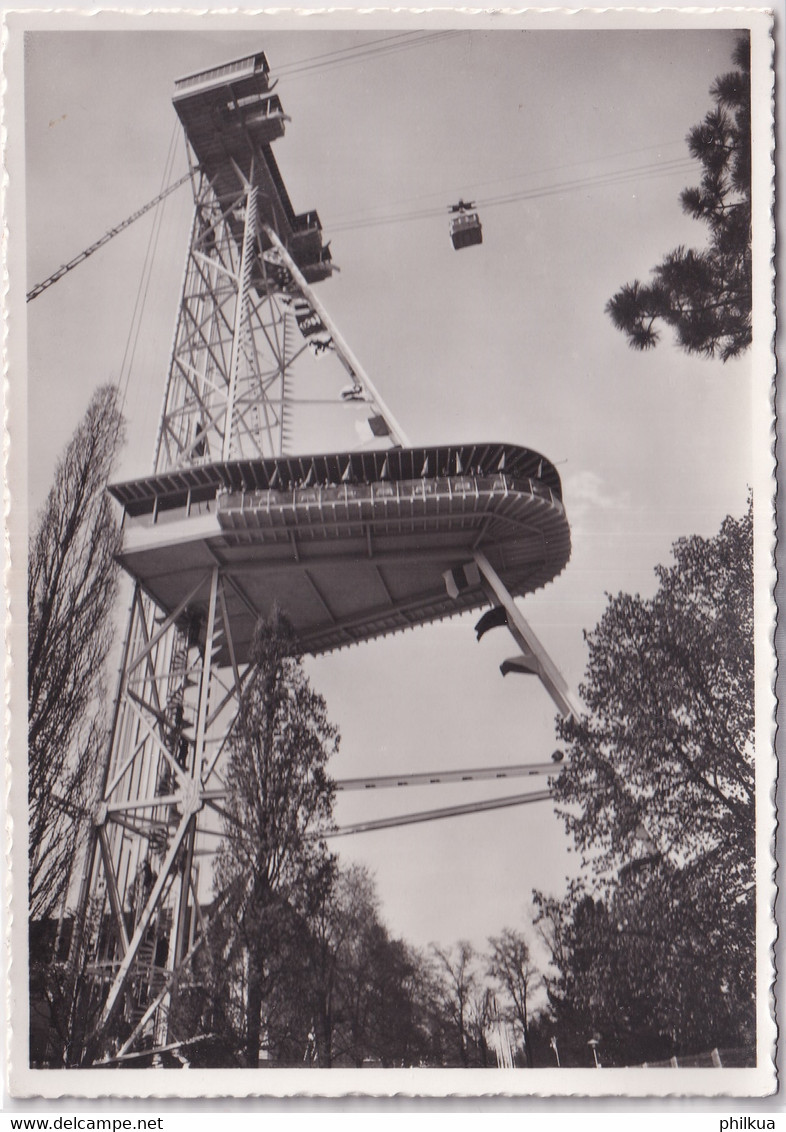 Zürich - Landesausstellung 1939 - Seilbahnturm Mit Restaurant - Mit Landi Sonderstempel Eingang Enge - Enge