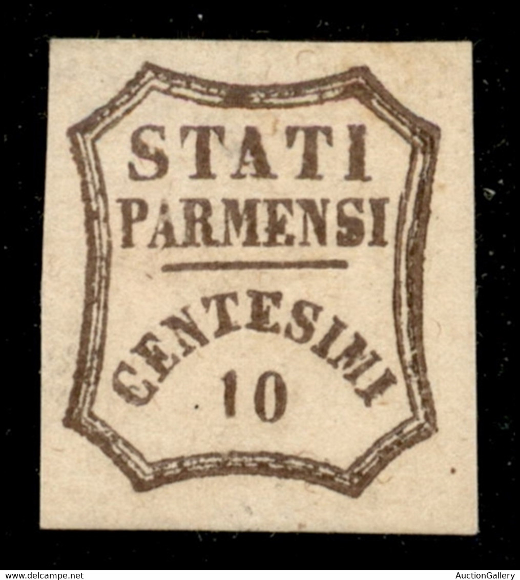 Antichi Stati Italiani - Parma - 1859 - 10 Cent (14) - Gomma Originale - Diena (2.200) - Autres & Non Classés