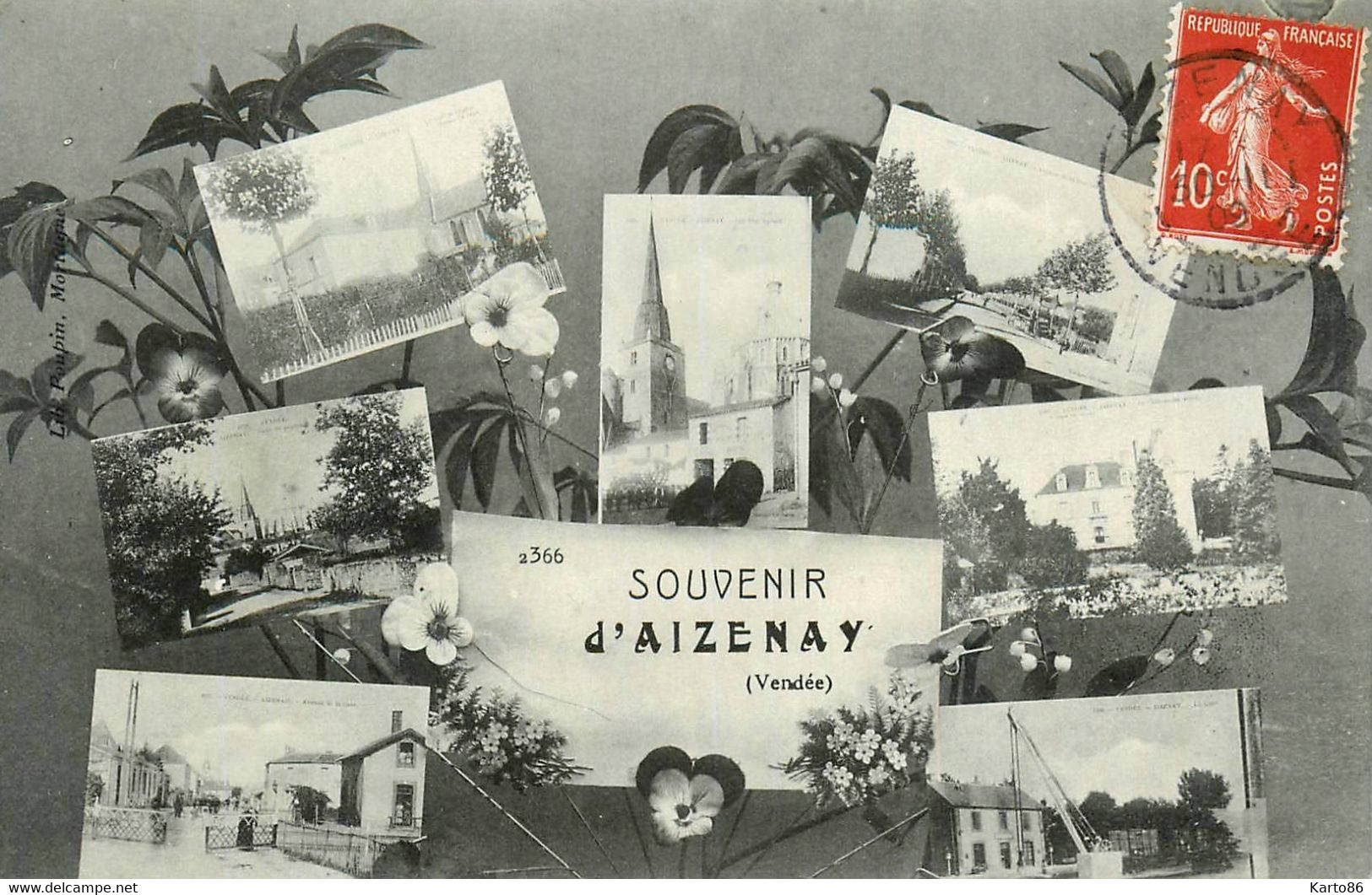 Aizenay * 1909 * Souvenir Du Village ! * 7 Vues - Aizenay
