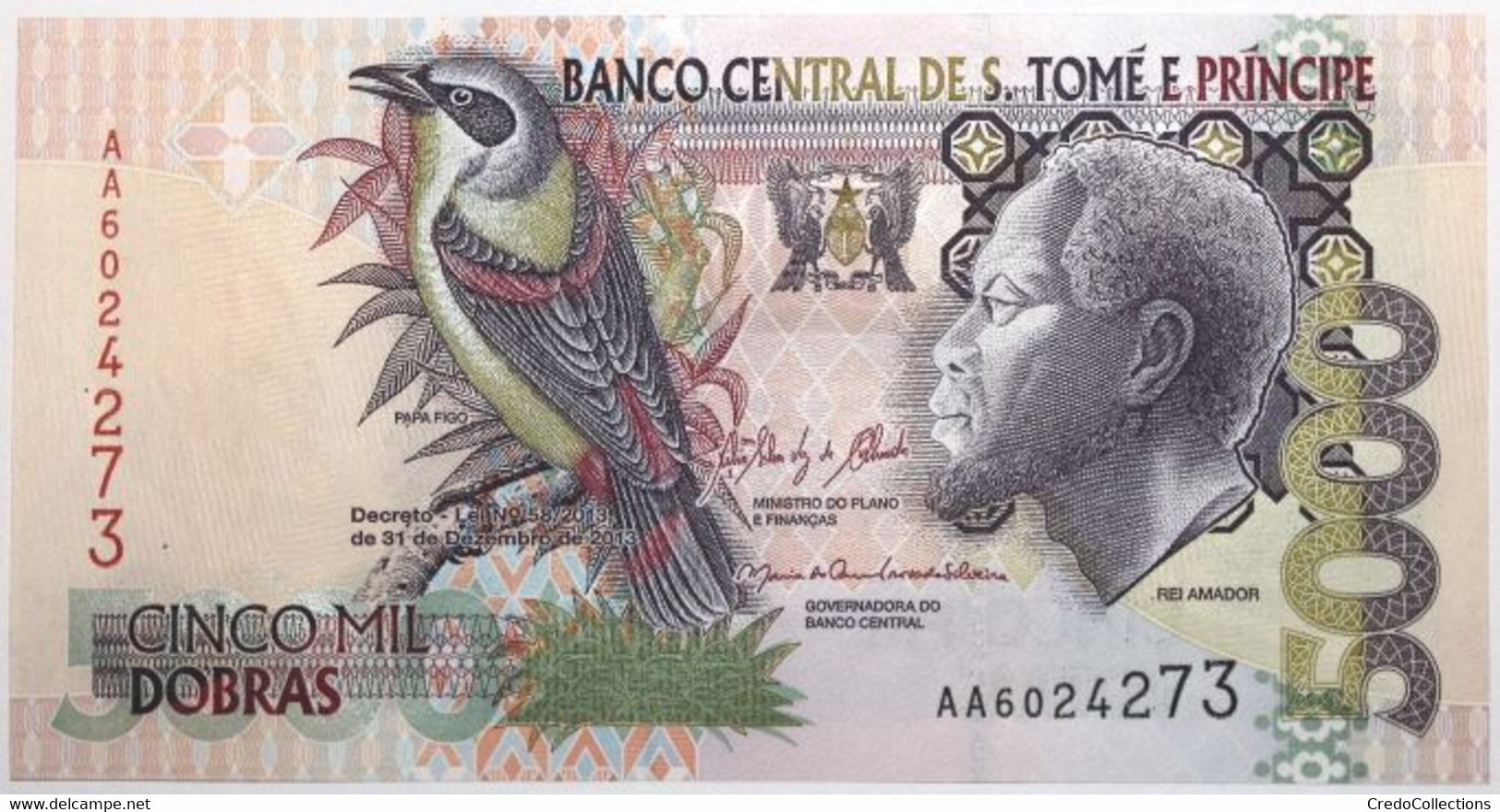 Sao Tome Et Principe - 5000 Dobras - 2013 - PICK 65d - NEUF - San Tomé Y Príncipe