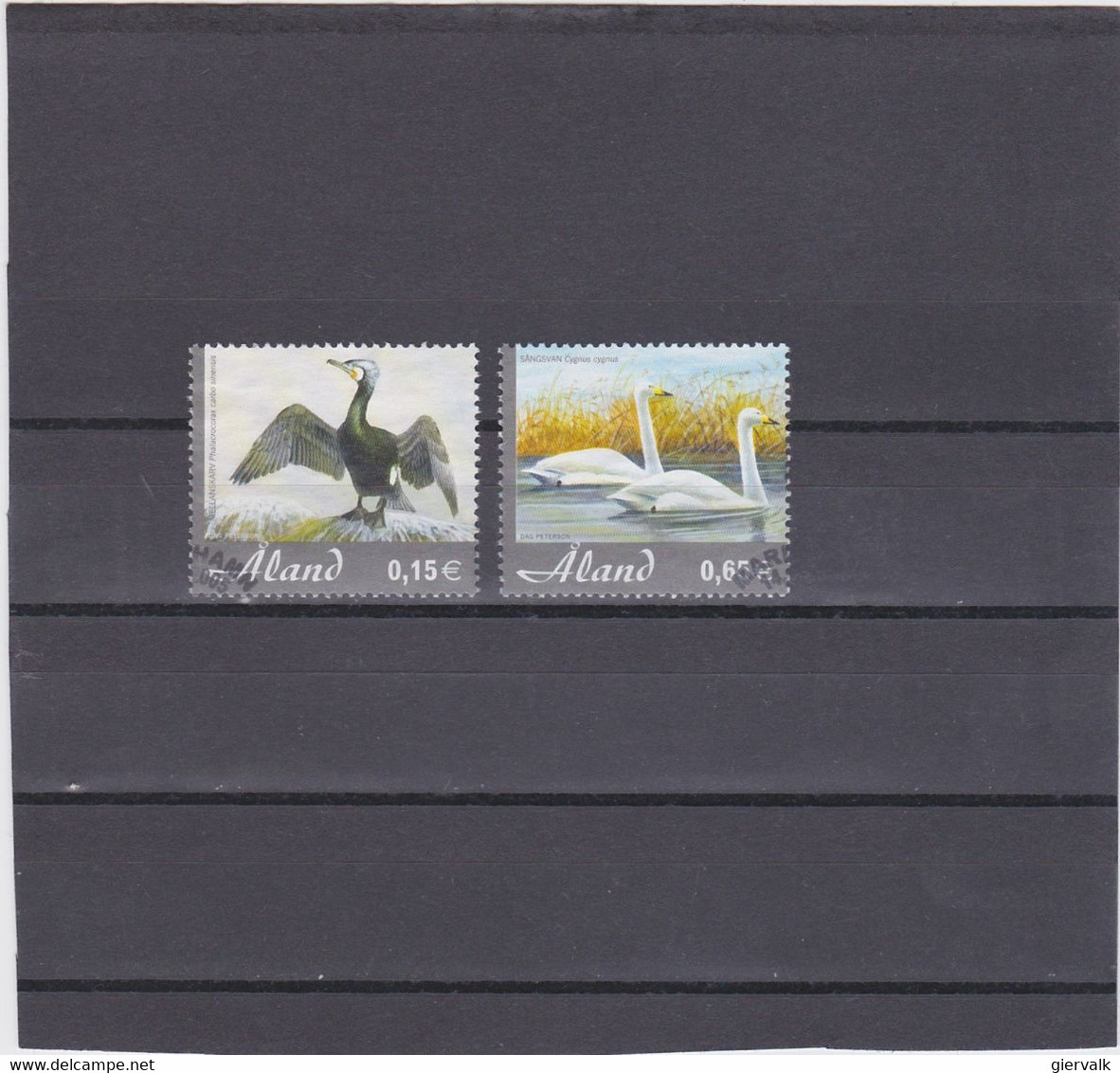 ALAND 1990 BIRDS CTO/USED. - Cygnes