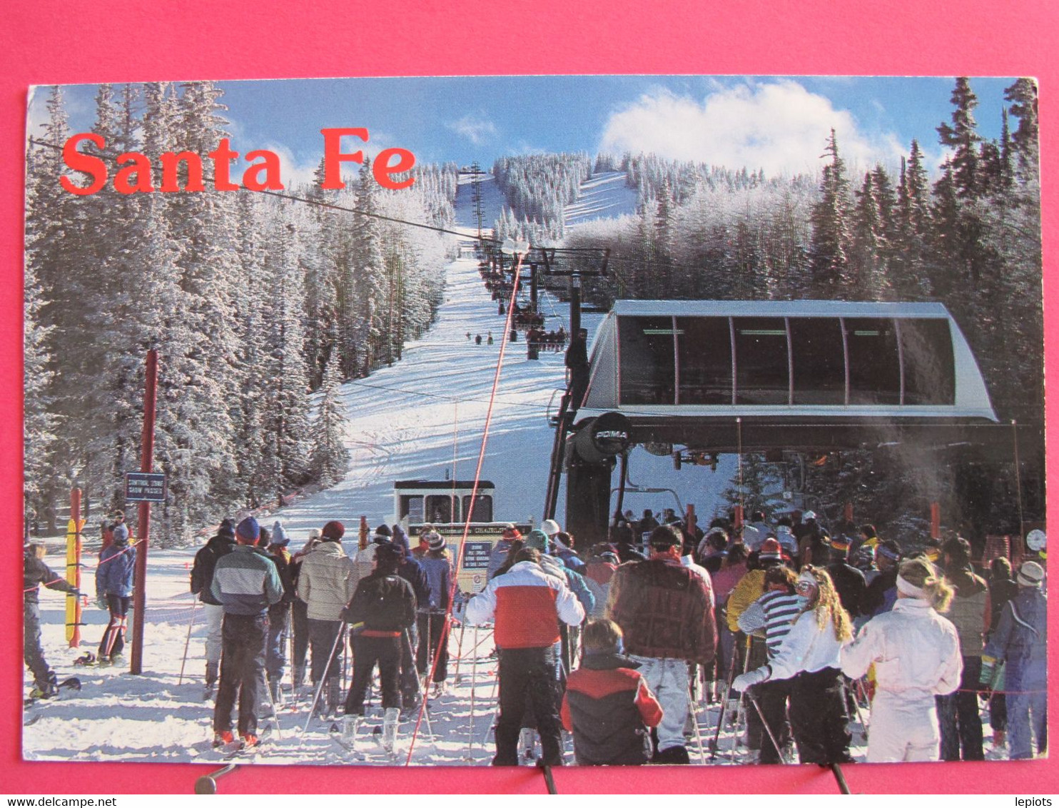 Visuel Très Peu Courant - Etats-Unis - Santa Fe Ski Area - New Mexico - Jolis Timbres - R/verso - Santa Fe