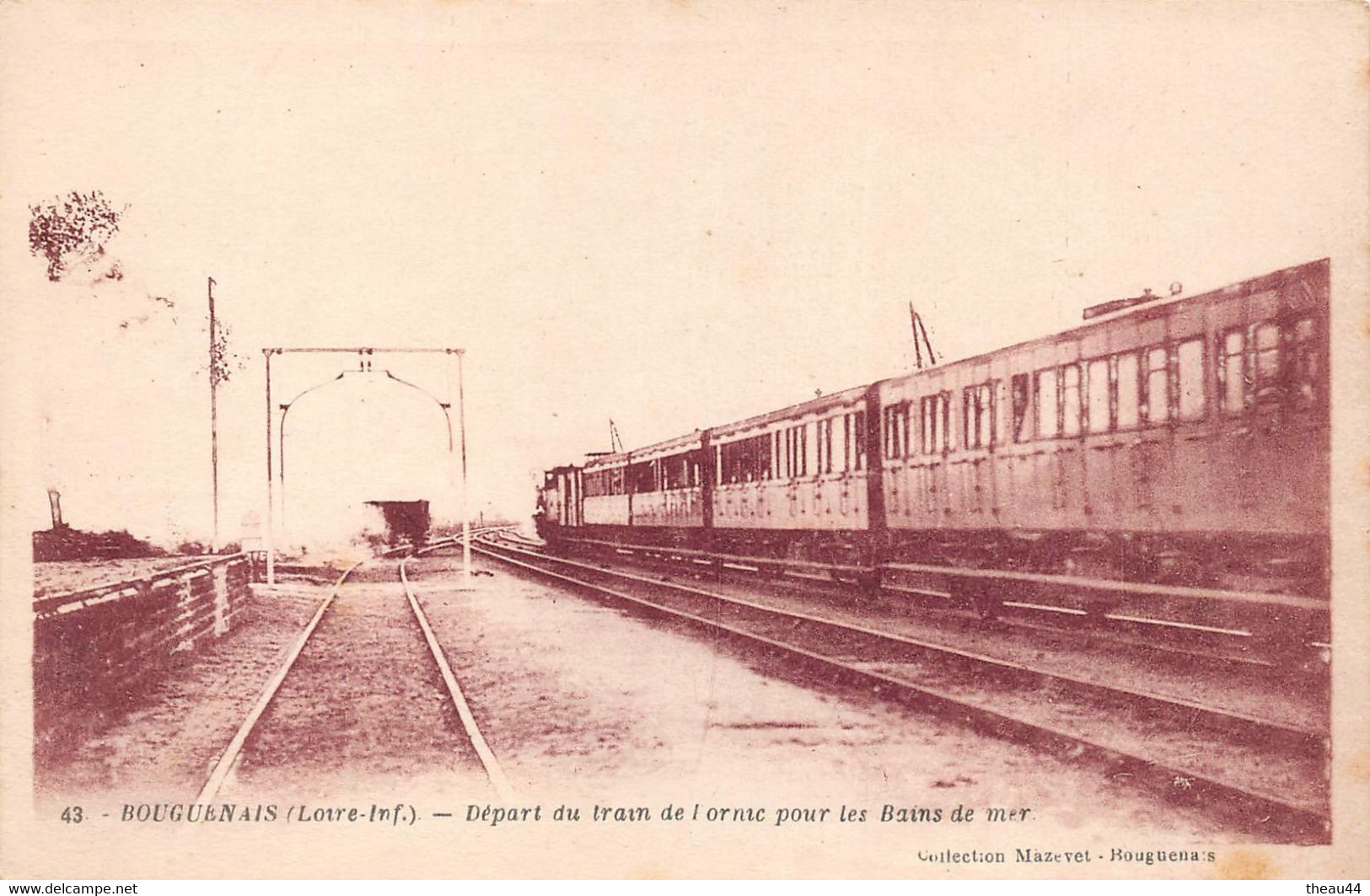 ¤¤  -    BOUGUENAIS   -   Départ Du Train De Pornic Pour Les Bains De Mer   -  Chemin De Fer   -   ¤¤ - Bouguenais