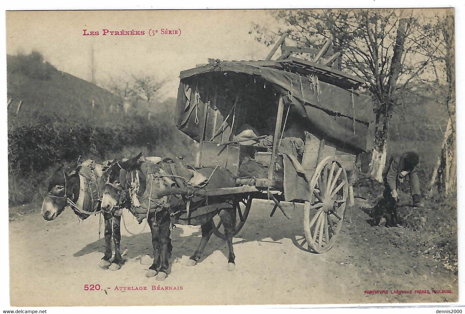 64 - ATTELAGE - Les Pyrénées ( 5è Série ) - Attelage Béarnais - Ed. Labouche Frères, Toulouse - Attelages