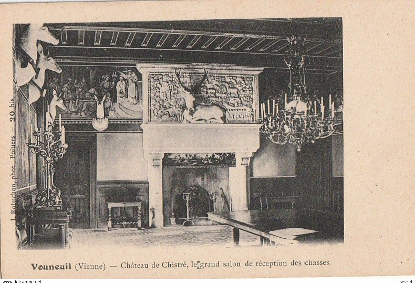 VOUNEUIL-SUR-VIENNE. - Château De CHISTRE, Le Grand Salon De Réception Des Chasses - Vouneuil Sur Vienne