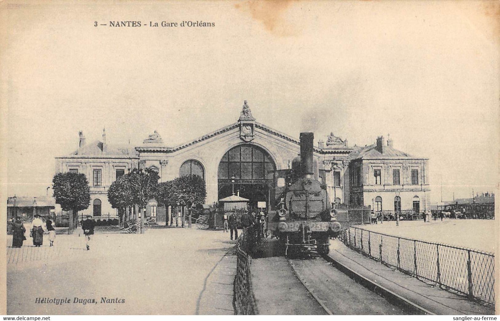 CPA 44 NANTES LA GARE D'ORLEANS - Nantes