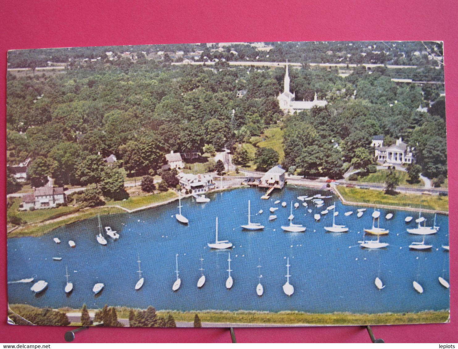 Visuel Très Peu Courant - Etats-Unis - Connecticut - Harbor On The Connecticut Shore - R/verso - Bridgeport